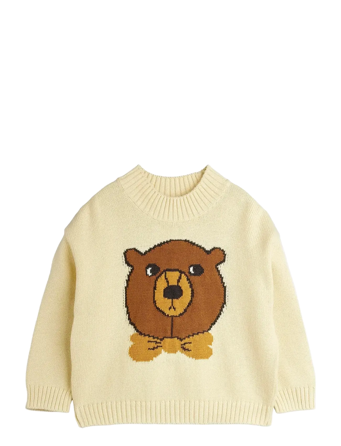 MINI RODINI Bear Intarsia Knit Pullover Gelb - 104/110 - Kinder