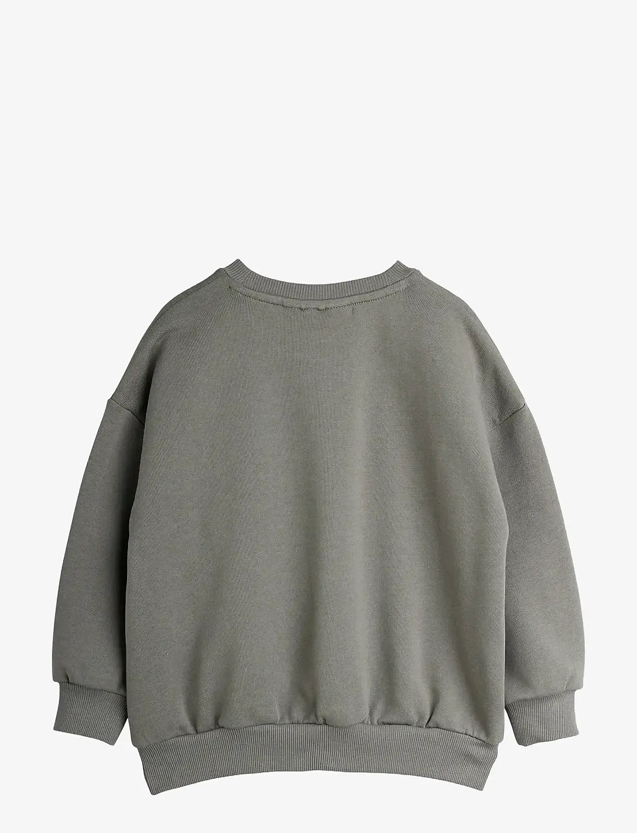 Mini Rodini - Dino patch sweater - efterårstøj - grey - 1