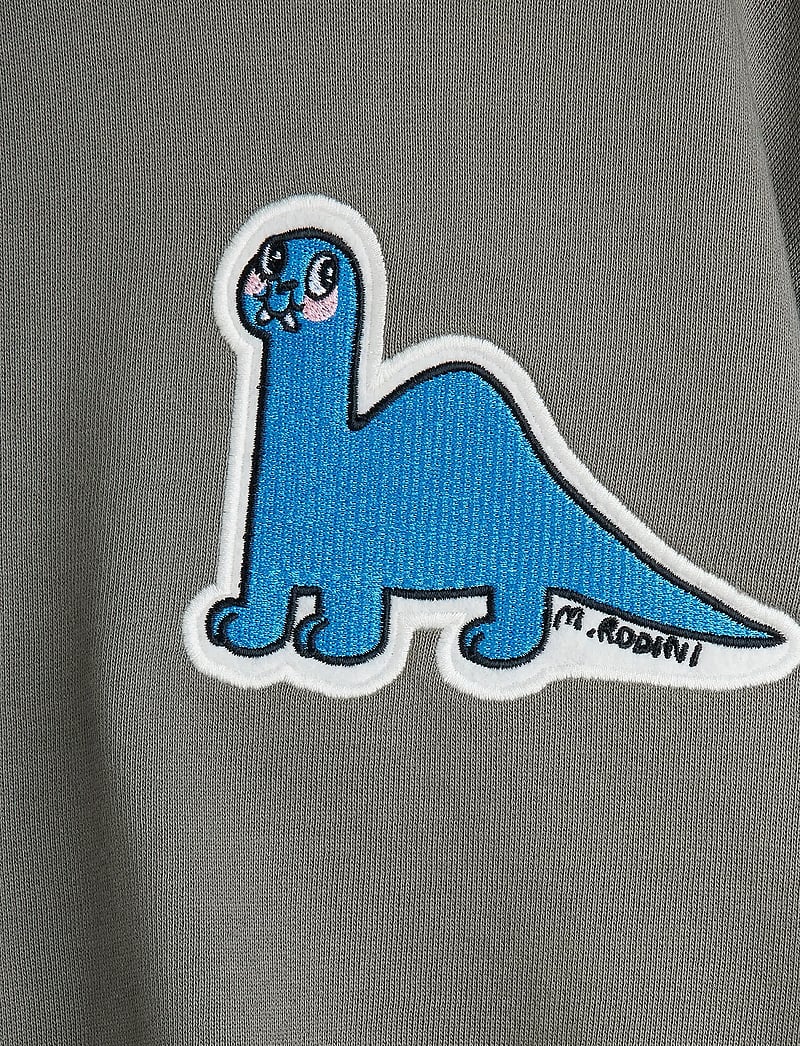 Mini Rodini - Dino patch sweater - sweatshirts - grey - 2
