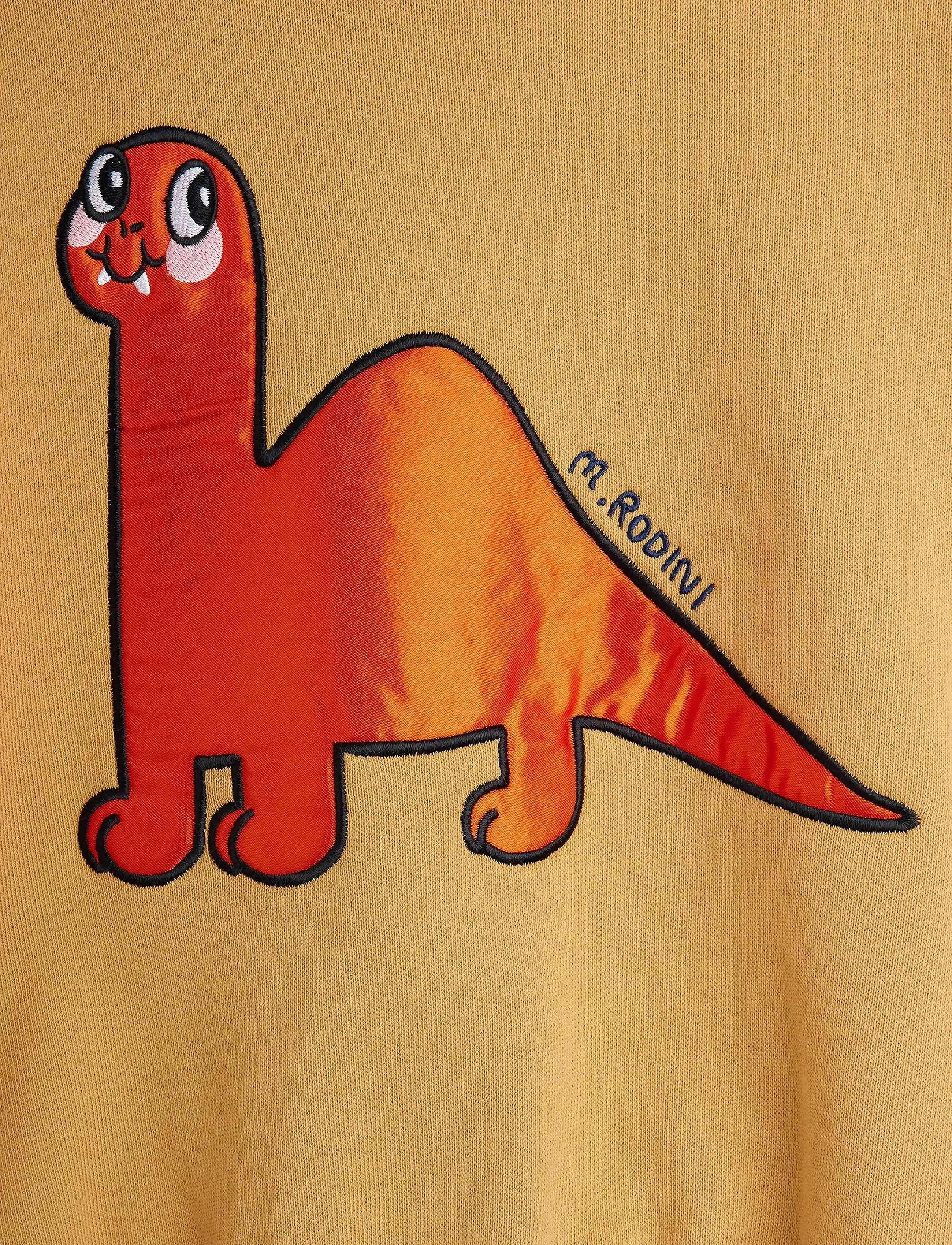 Mini Rodini - Dino application red sweatshirt - beige - 2