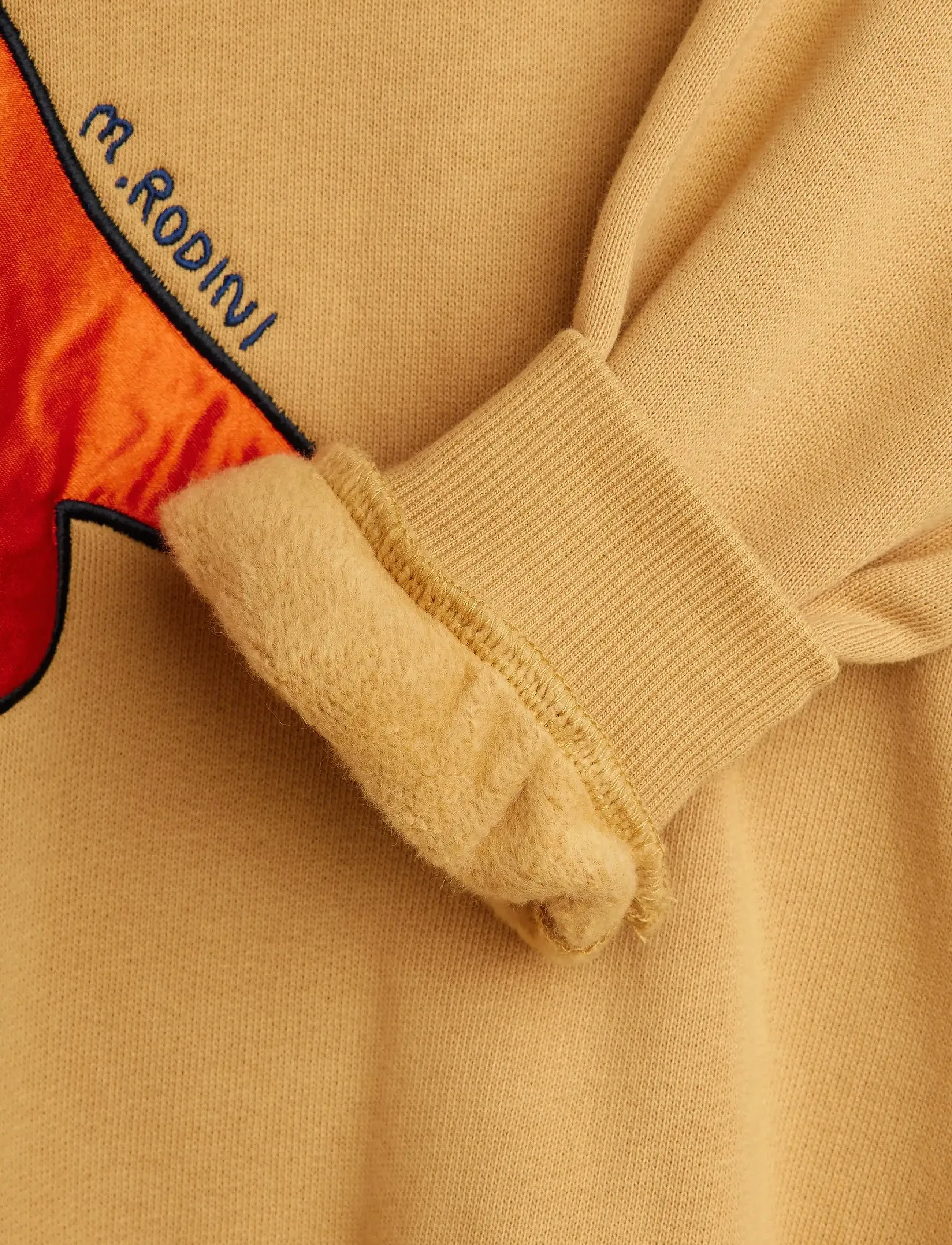 Mini Rodini - Dino application red sweatshirt - beige - 3