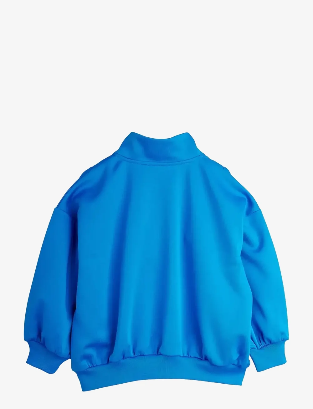 Mini Rodini - Ritzratz patch half zip sweatshirt - sweatshirts - blue - 1