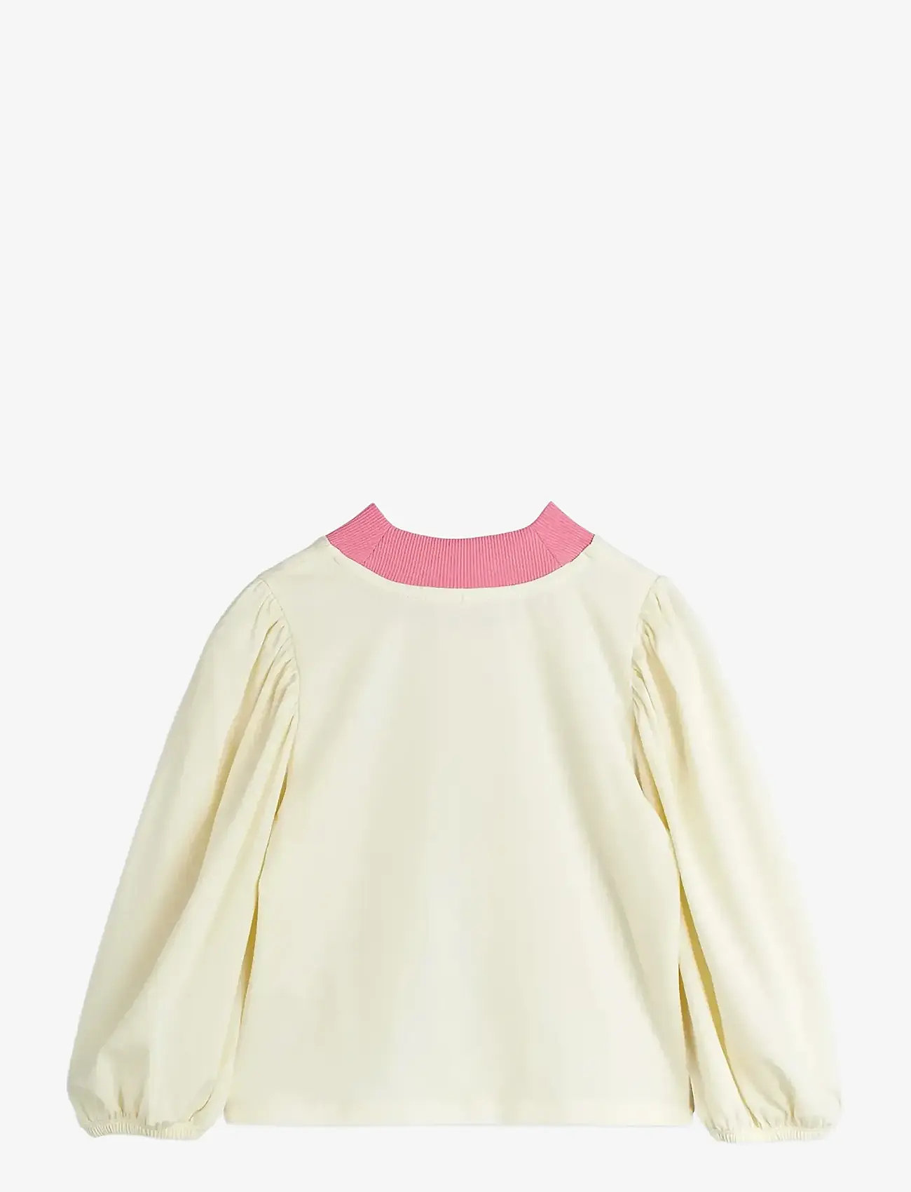 Mini Rodini - Cat sp balloon sleeve top - långärmade t-shirts - offwhite - 1