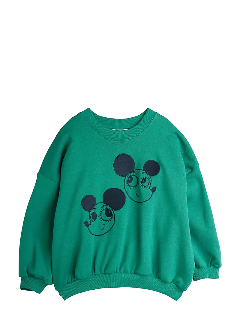 Mini Rodini - Ritzratz emb sweatshirt - sweatshirts - green - 0