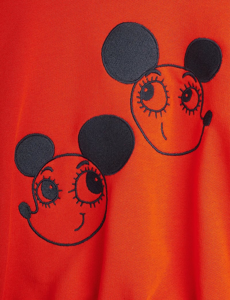 Mini Rodini - Ritzratz emb sweatshirt - sweatshirts - red - 2