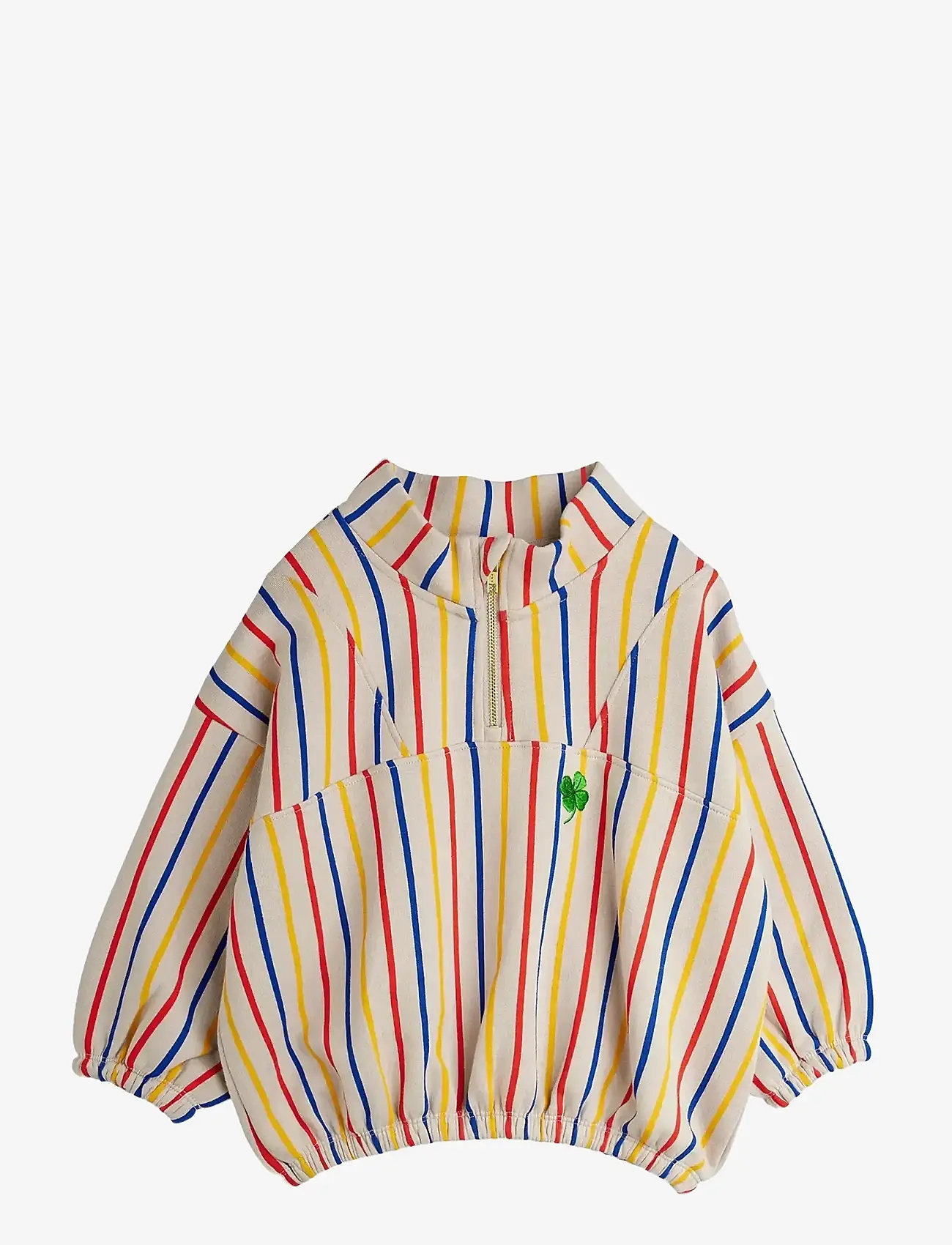 Mini Rodini - Clover emb half zip sweatshirt - dressipluusid - multi - 0