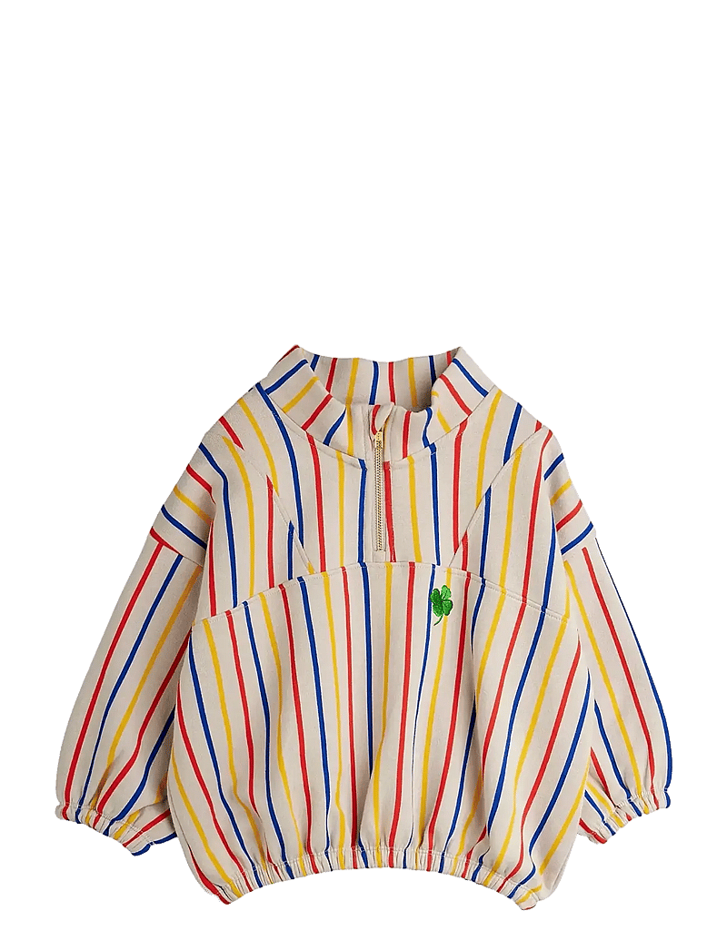 Mini Rodini - Clover emb half zip sweatshirt - dressipluusid - multi - 0