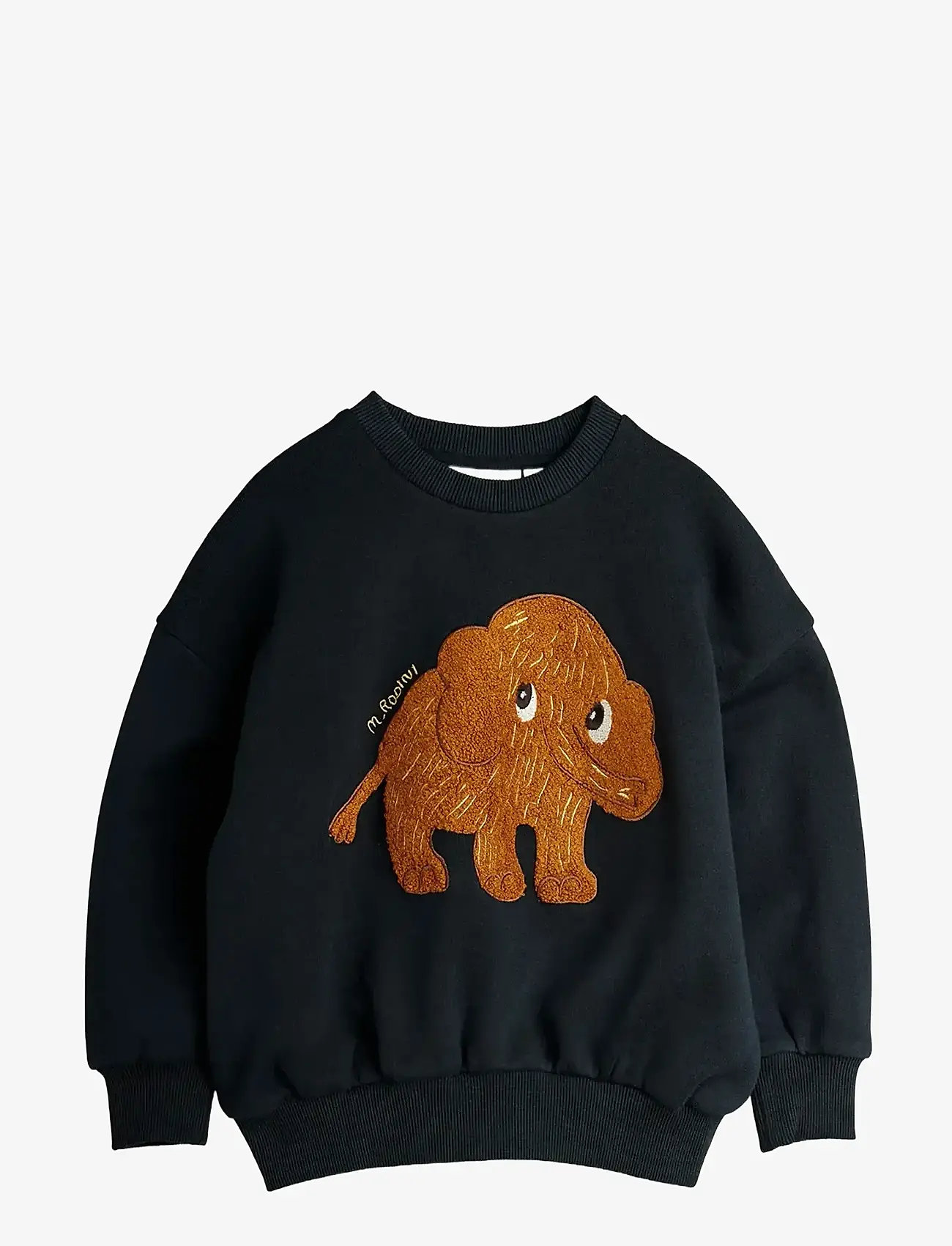 Mini Rodini - Mammoth chenille sweatshirt - dressipluusid - black - 0