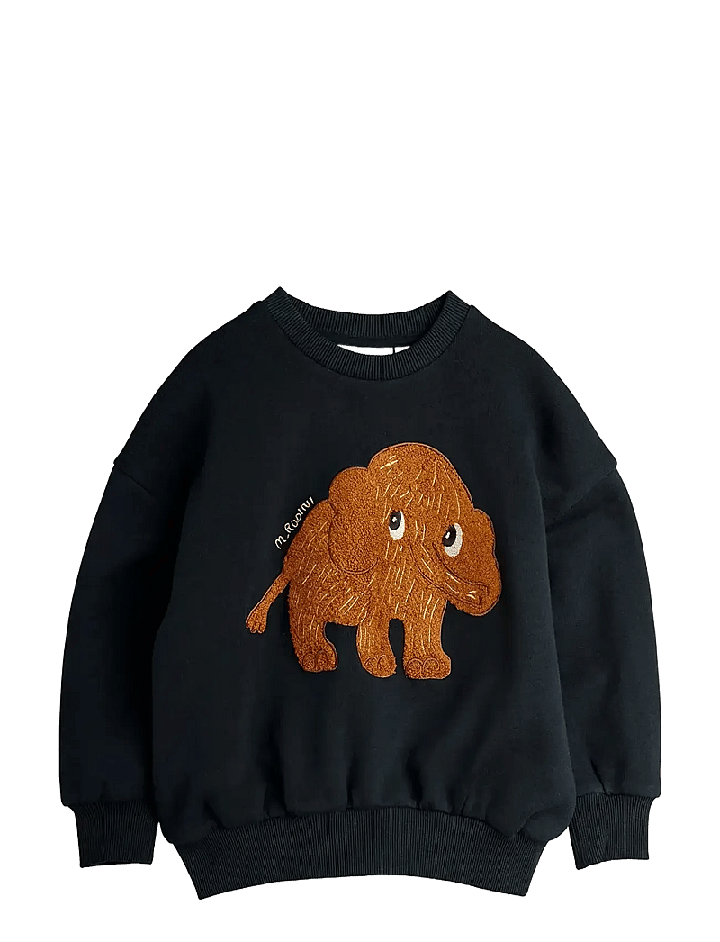 Mini Rodini - Mammoth chenille sweatshirt - dressipluusid - black - 0