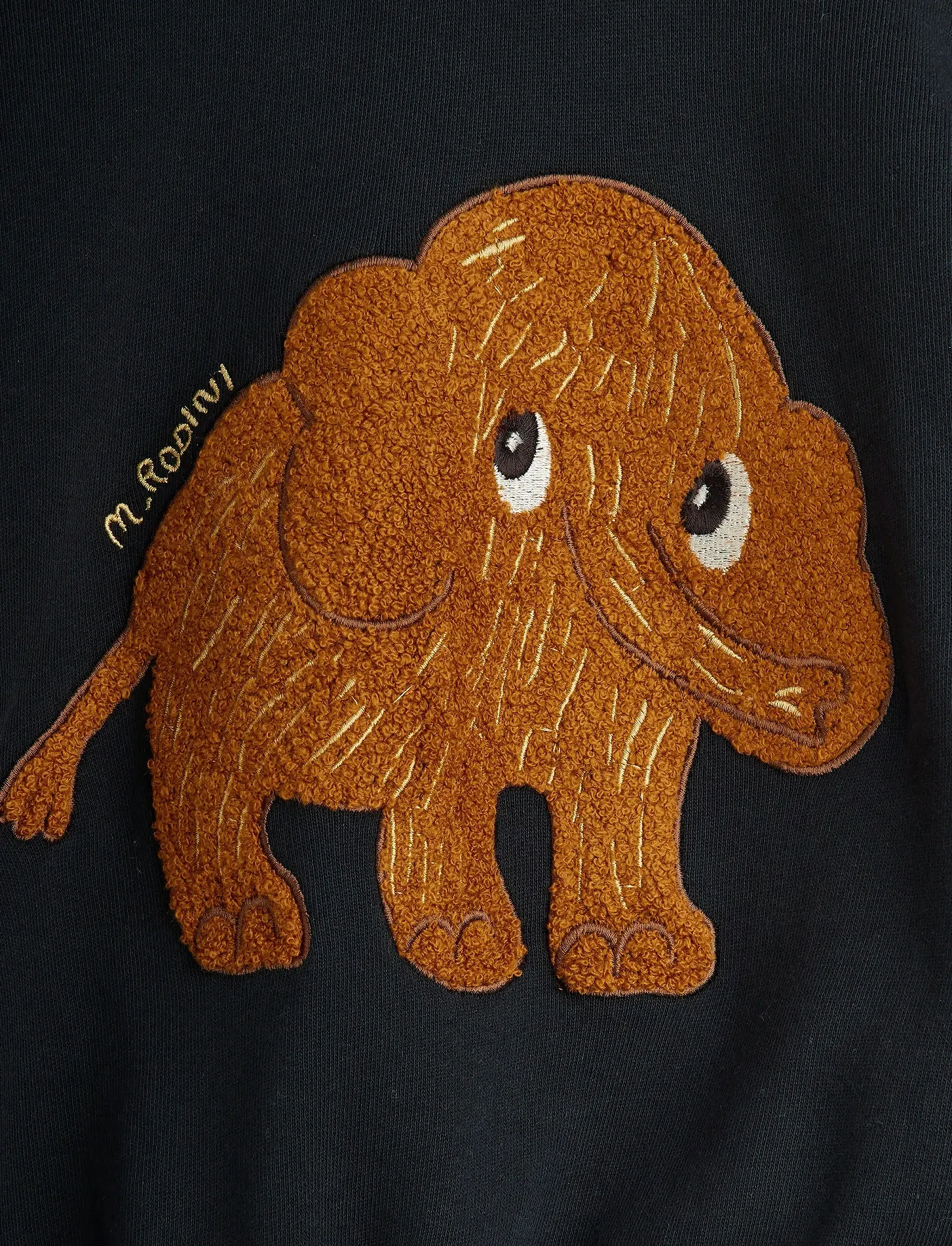 Mini Rodini - Mammoth chenille sweatshirt - black - 2