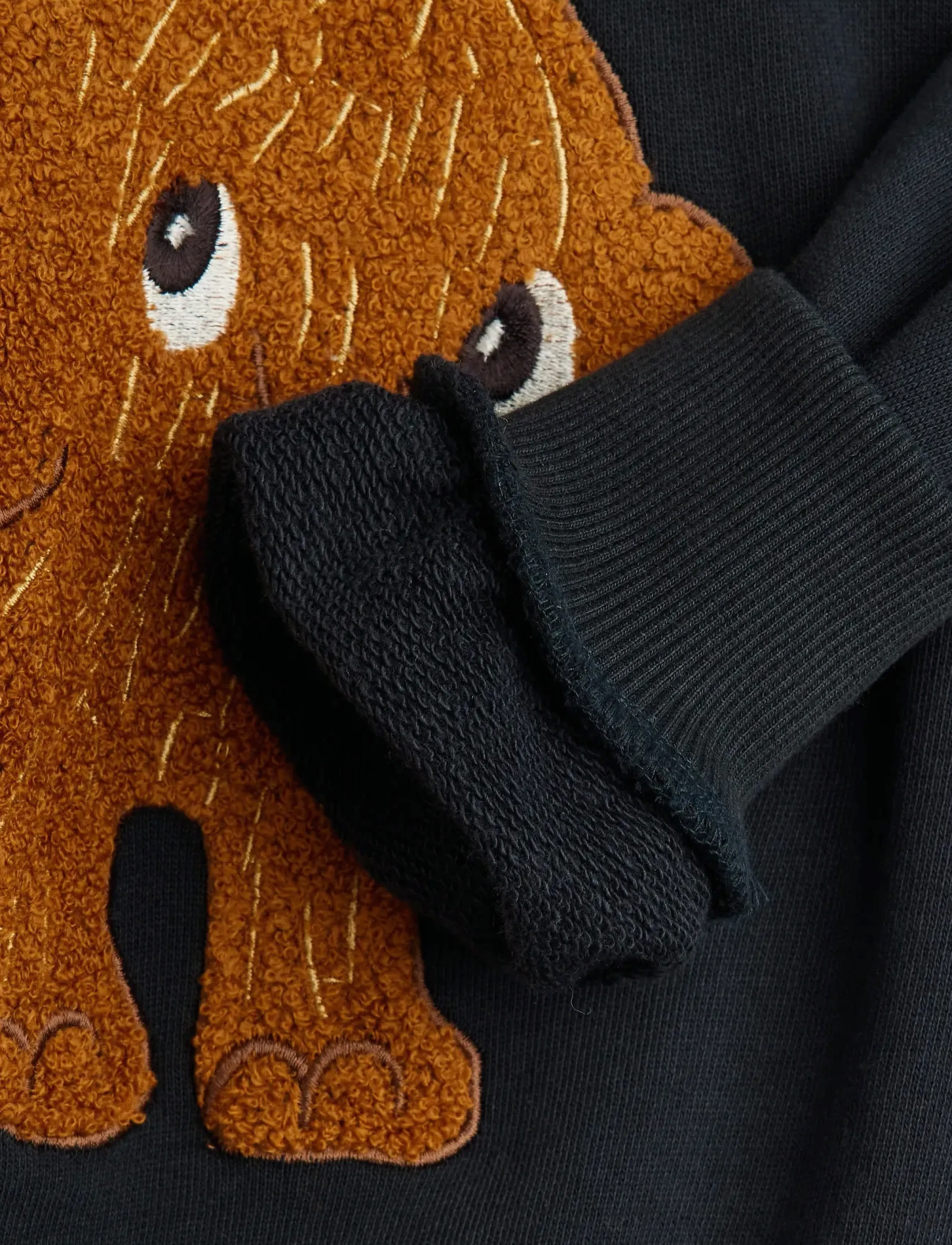 Mini Rodini - Mammoth chenille sweatshirt - black - 3