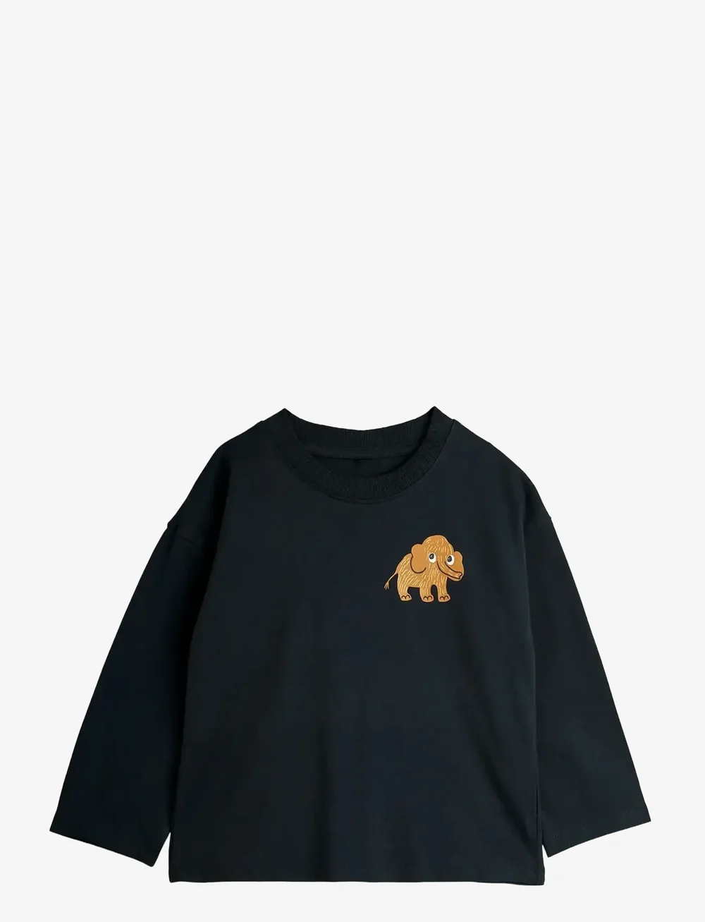 Mini Rodini - Mammoth sp ls tee - långärmade t-shirts - black - 0