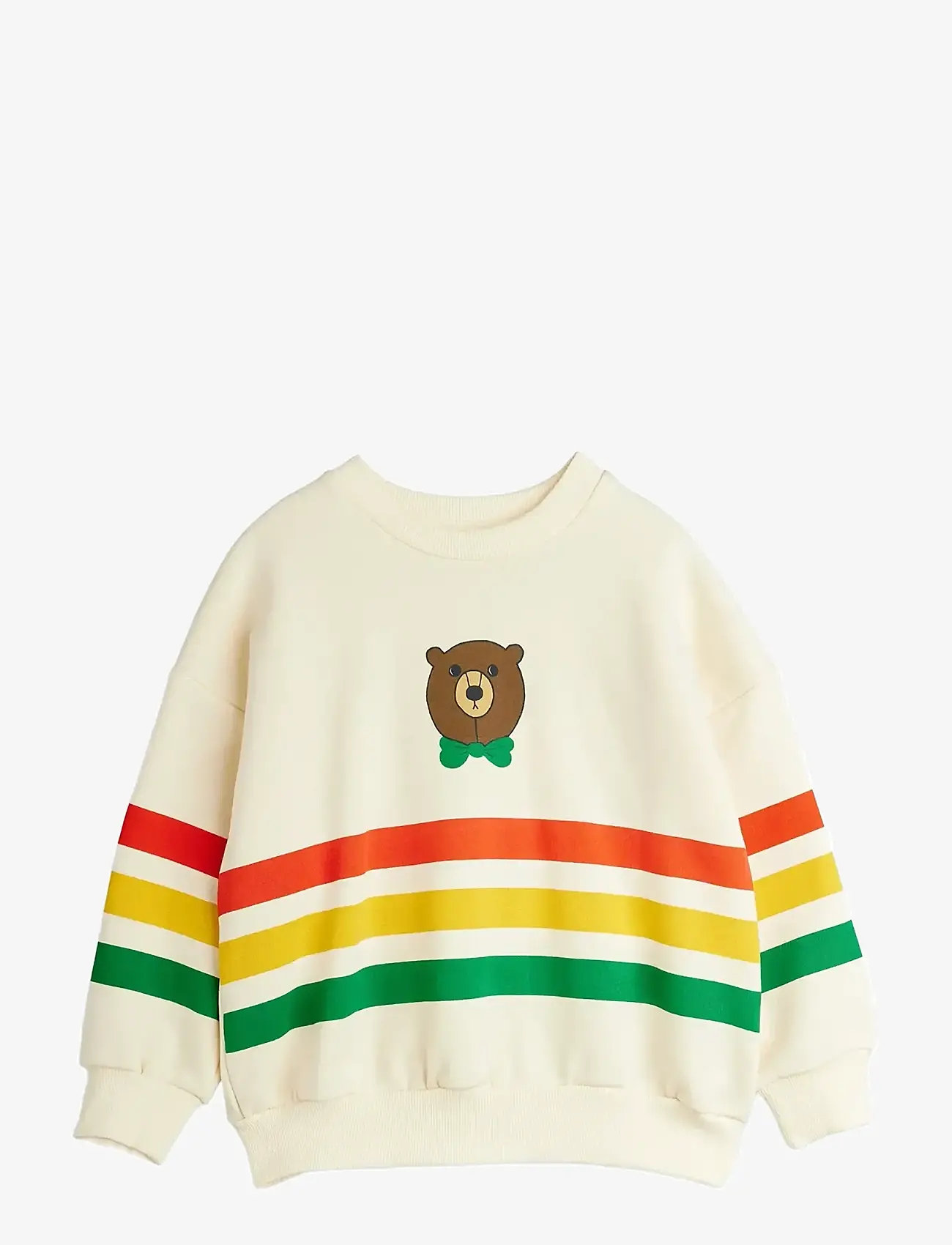 Mini Rodini - Bear stripe sweatshirt - collegepaidat - offwhite - 0