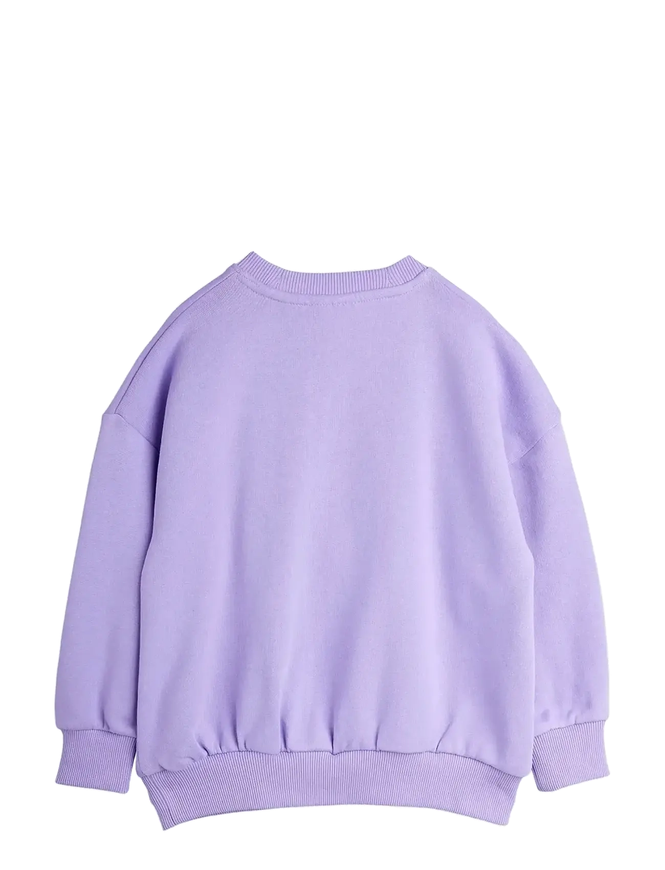 Mini Rodini - Cat with bowtie chenille sweatshirt - sweatshirts - purple - 1