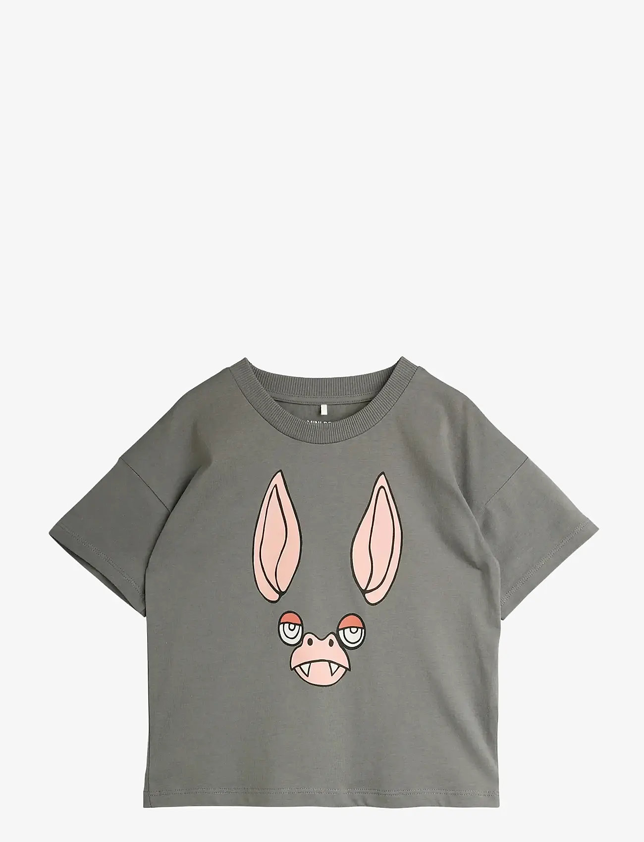 Mini Rodini - Bat sp ss tee - sügisesed riided - grey - 0
