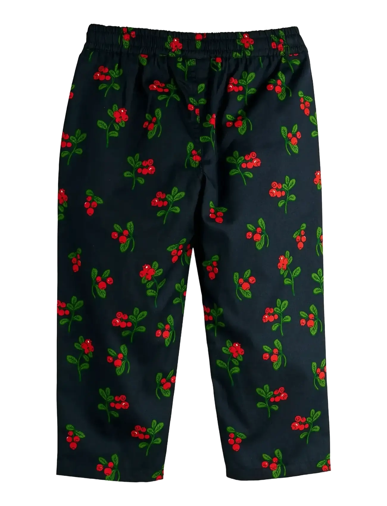 Mini Rodini - Lingonberries aop woven trousers - black - 1