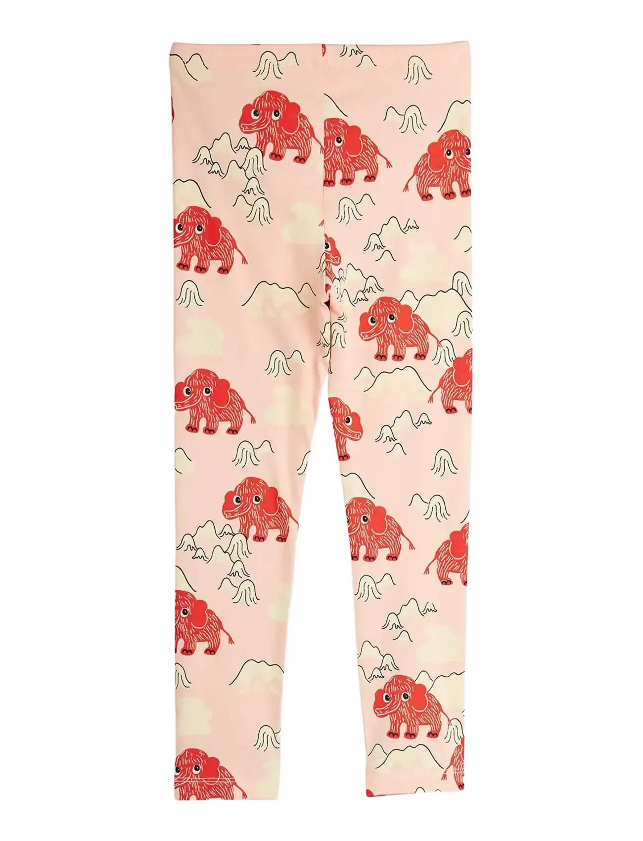 Mini Rodini - Mammoth aop leggings - pink - 1