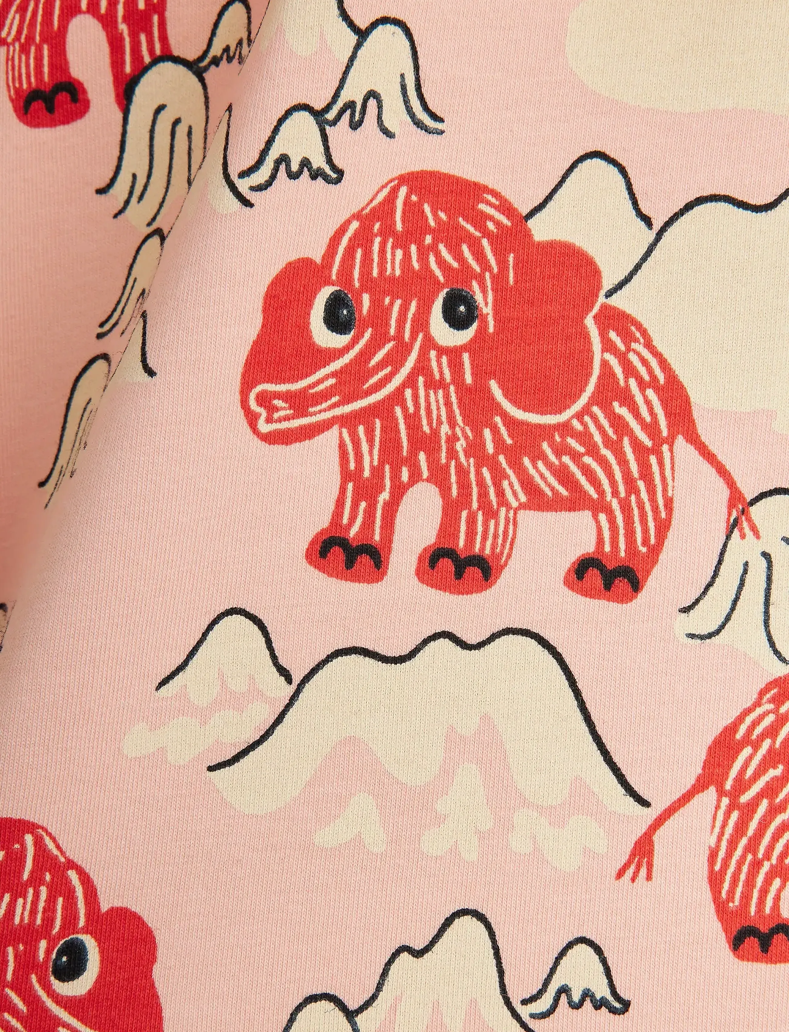 Mini Rodini - Mammoth aop leggings - pink - 2