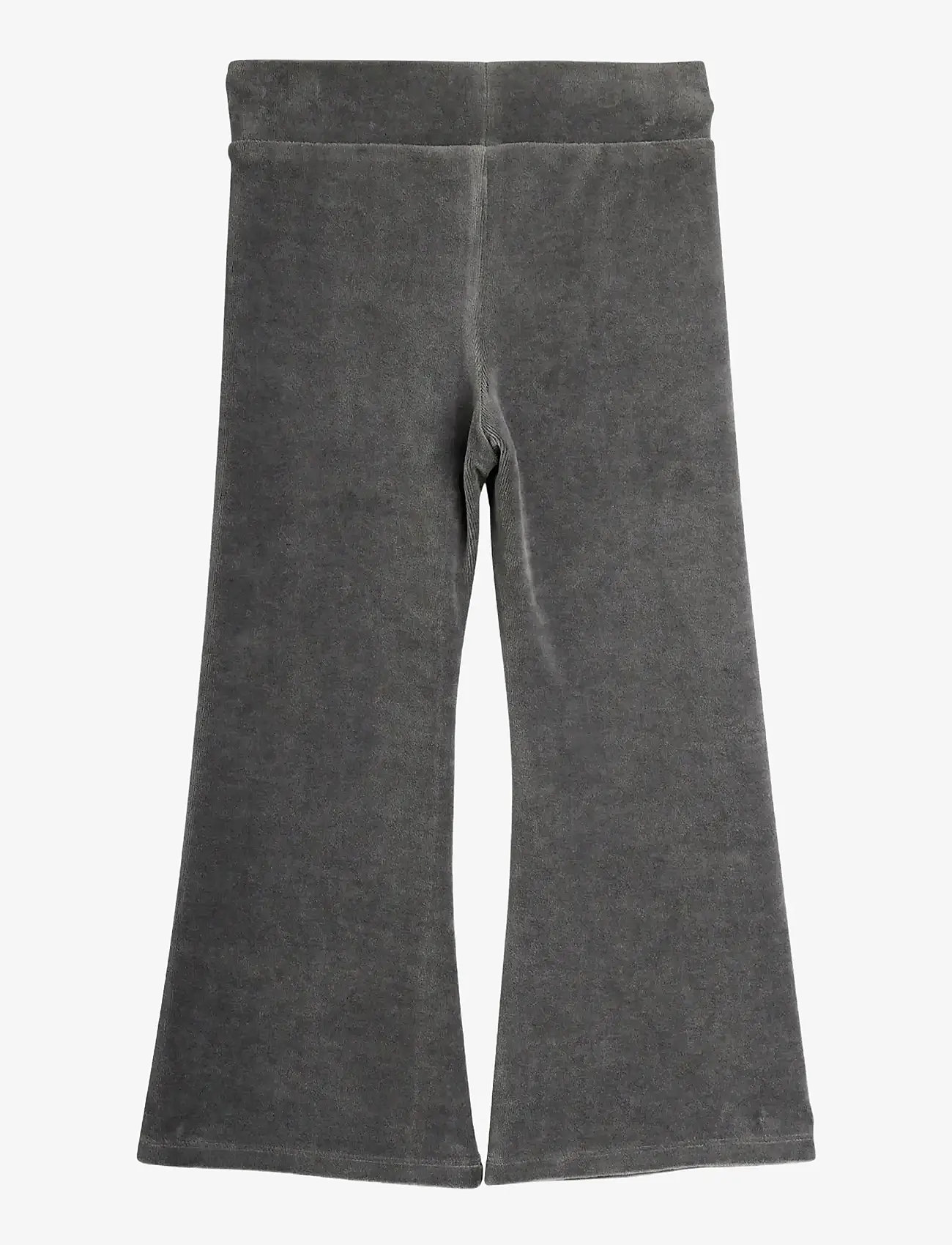 Mini Rodini - Clover emb velour flared trousers - grey - 1