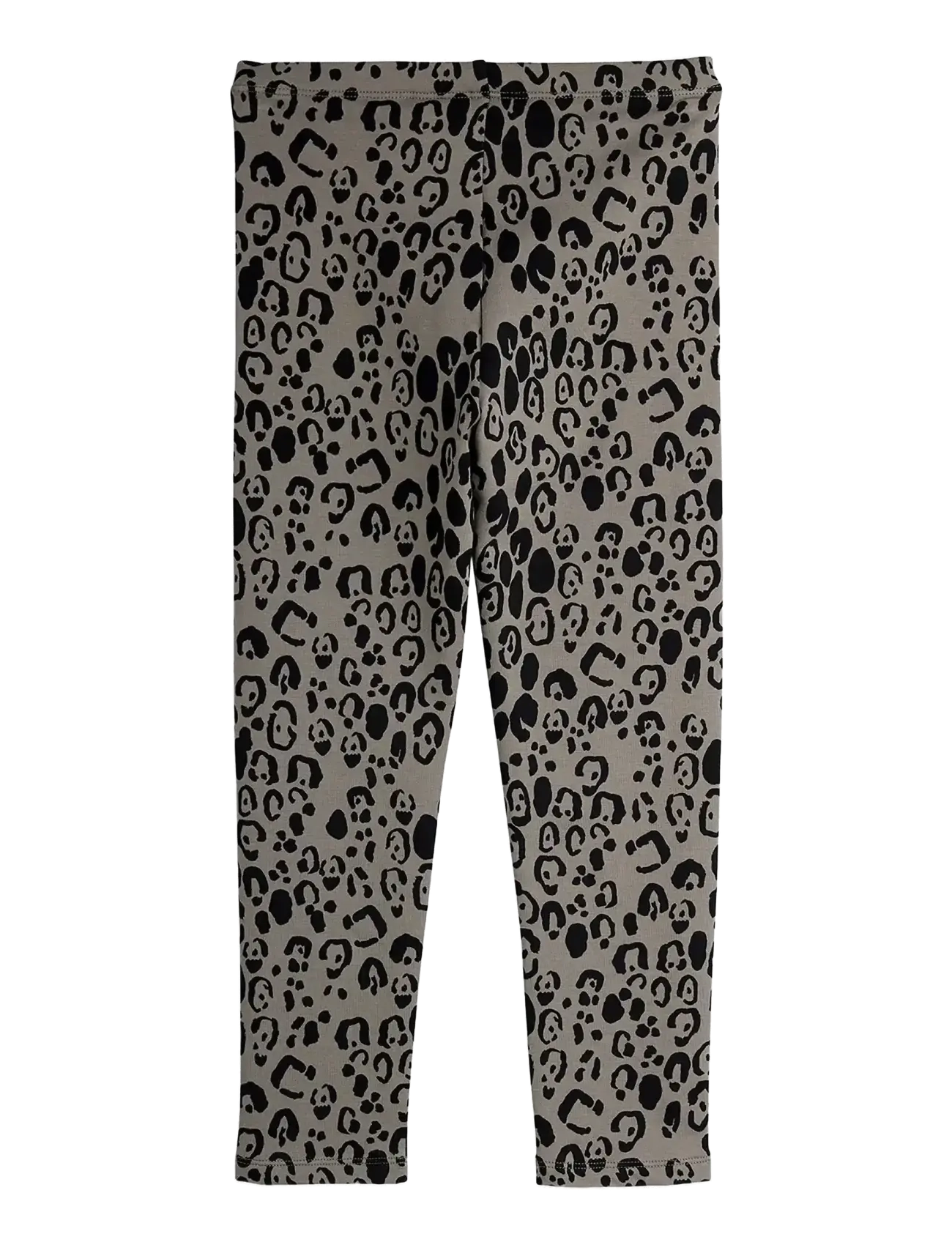 Mini Rodini - Leopard aop brushed jersey leggings - grey - 1