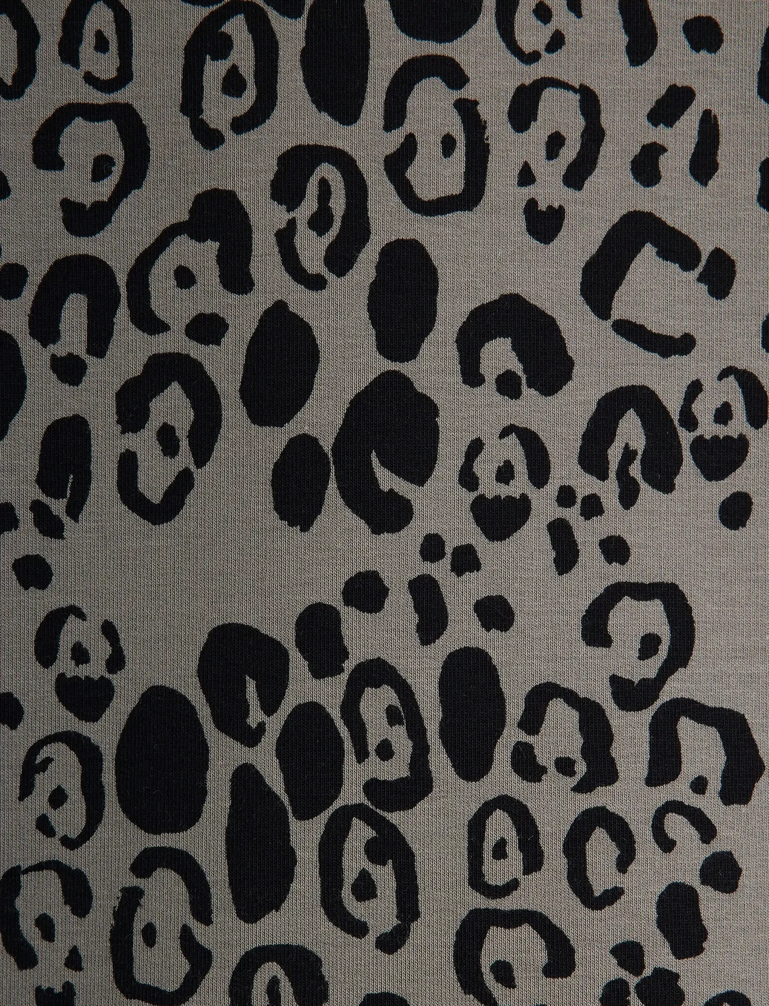 Mini Rodini - Leopard aop brushed jersey leggings - grey - 3
