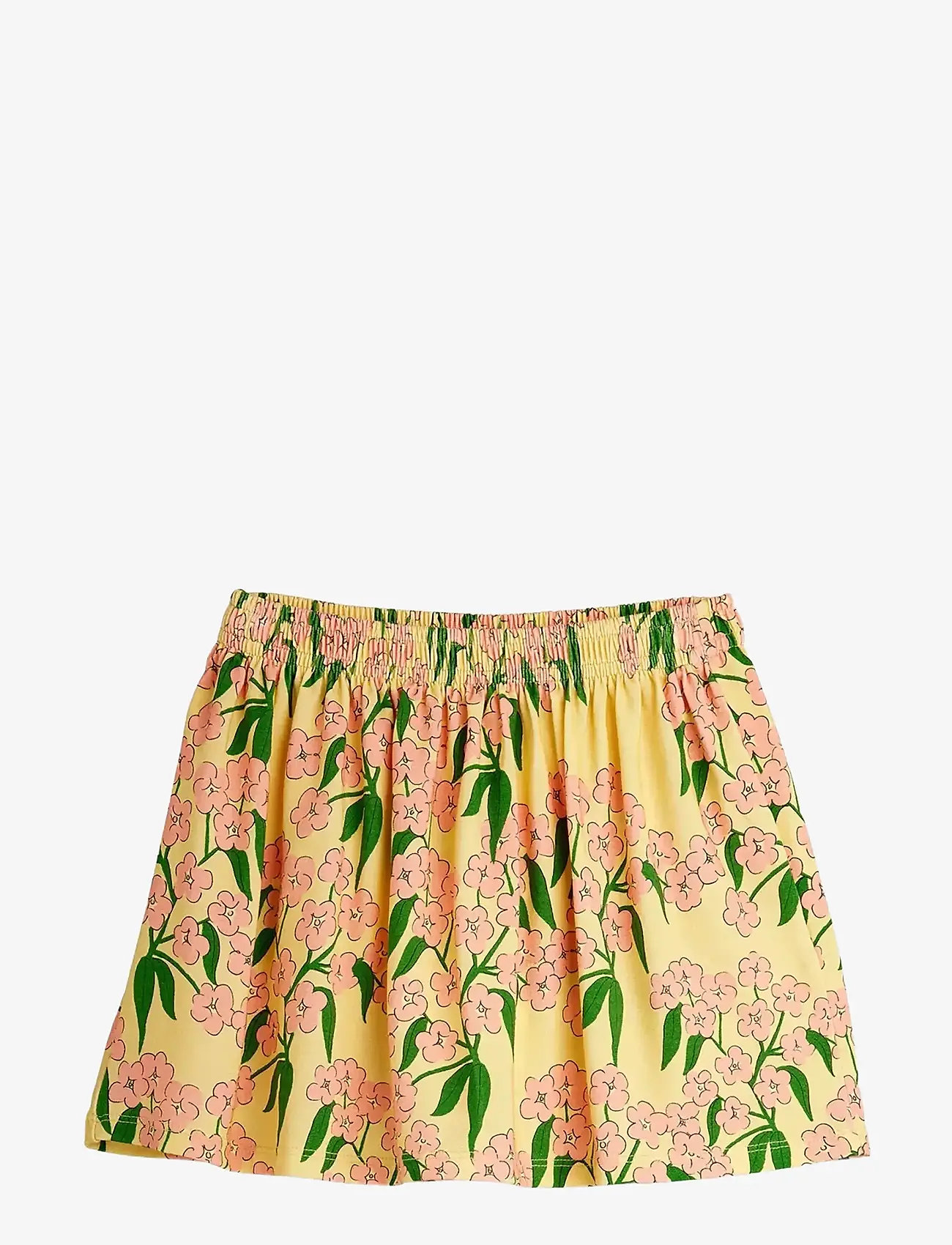 Mini Rodini - Alpine flowers aop skirt - korte nederdele - yellow - 0