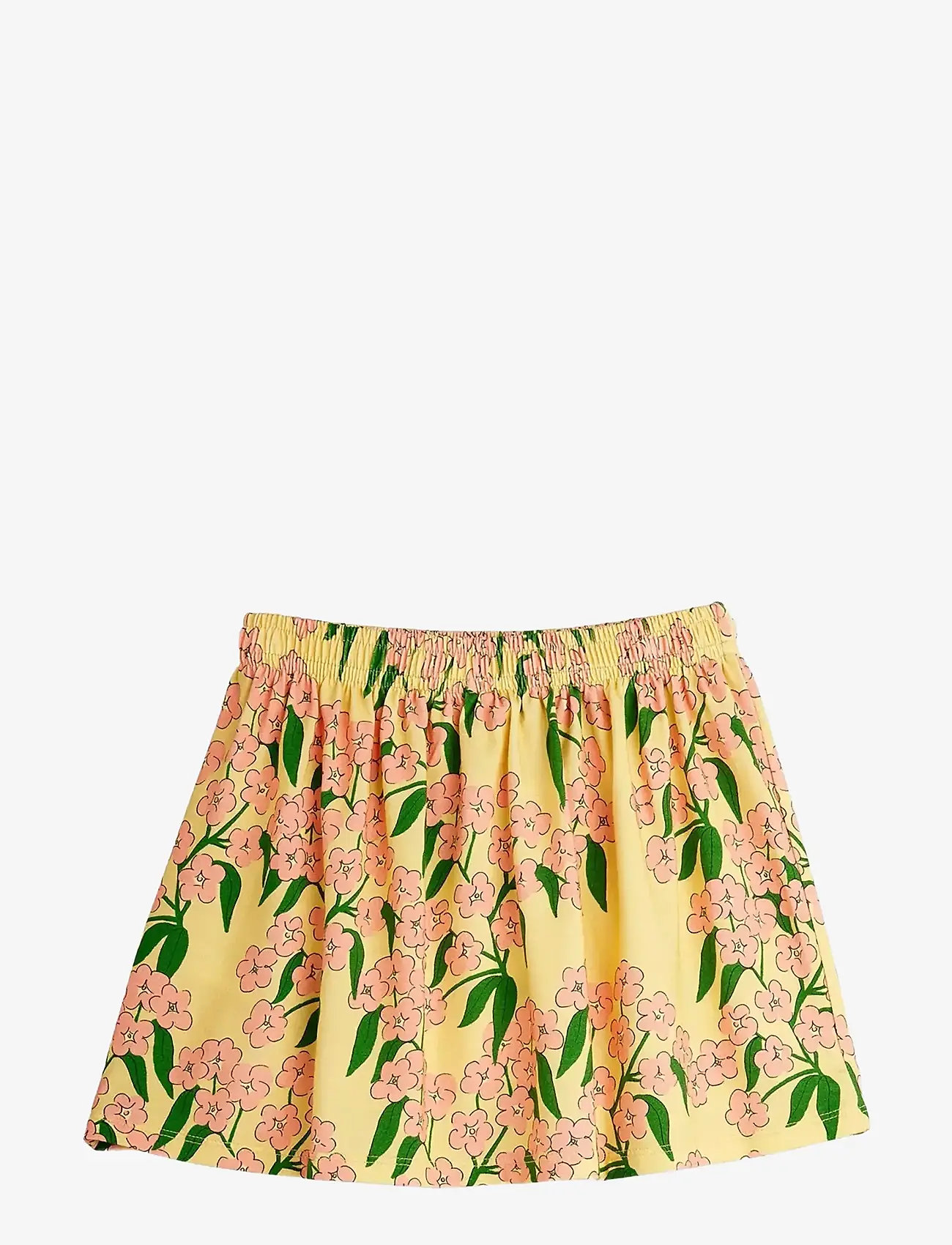 Mini Rodini - Alpine flowers aop skirt - korte nederdele - yellow - 1