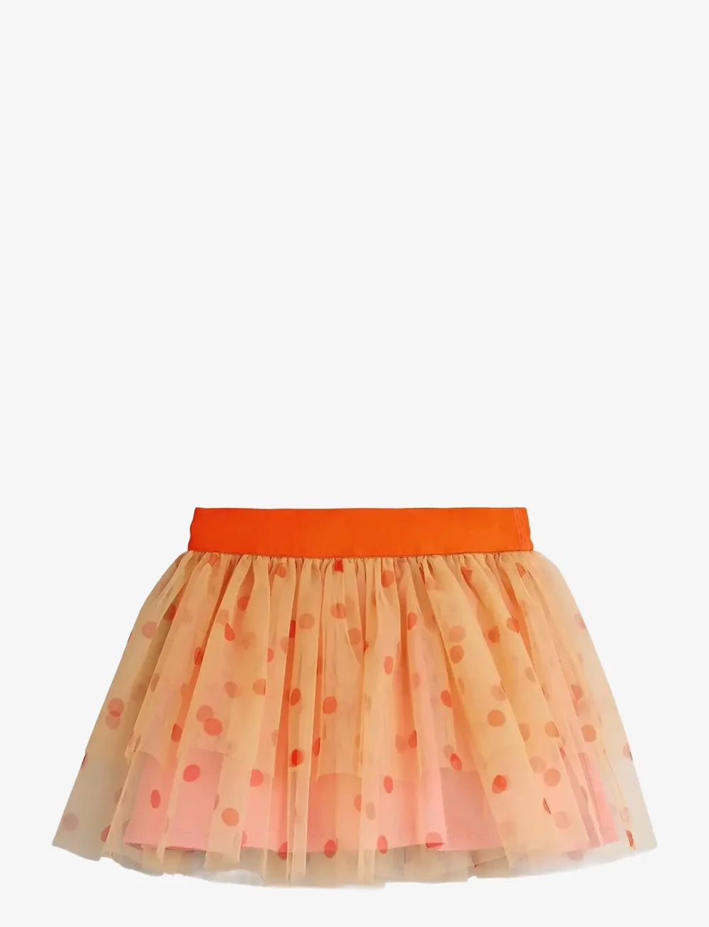 Mini Rodini - Dotted tulle skirt - tylnederdel - pink - 0
