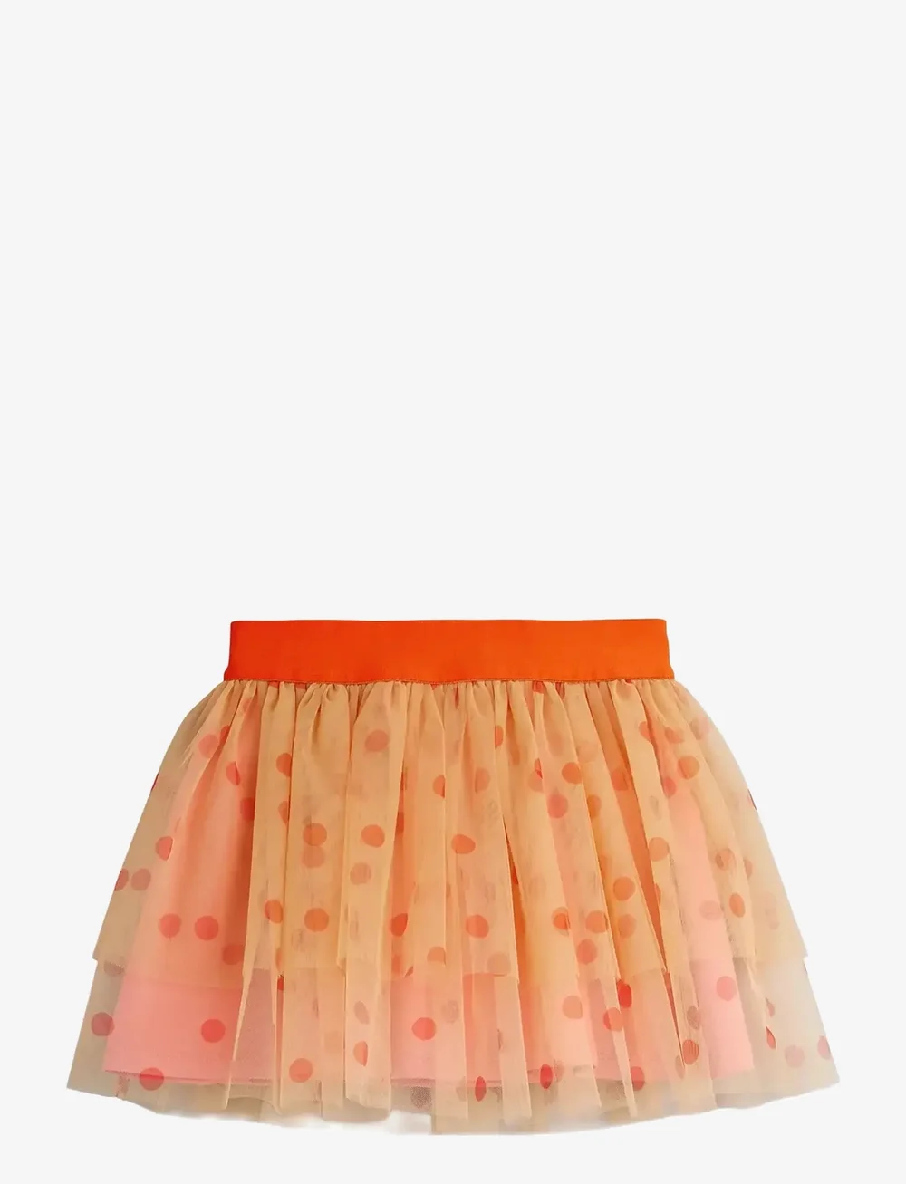 Mini Rodini - Dotted tulle skirt - tylnederdel - pink - 1