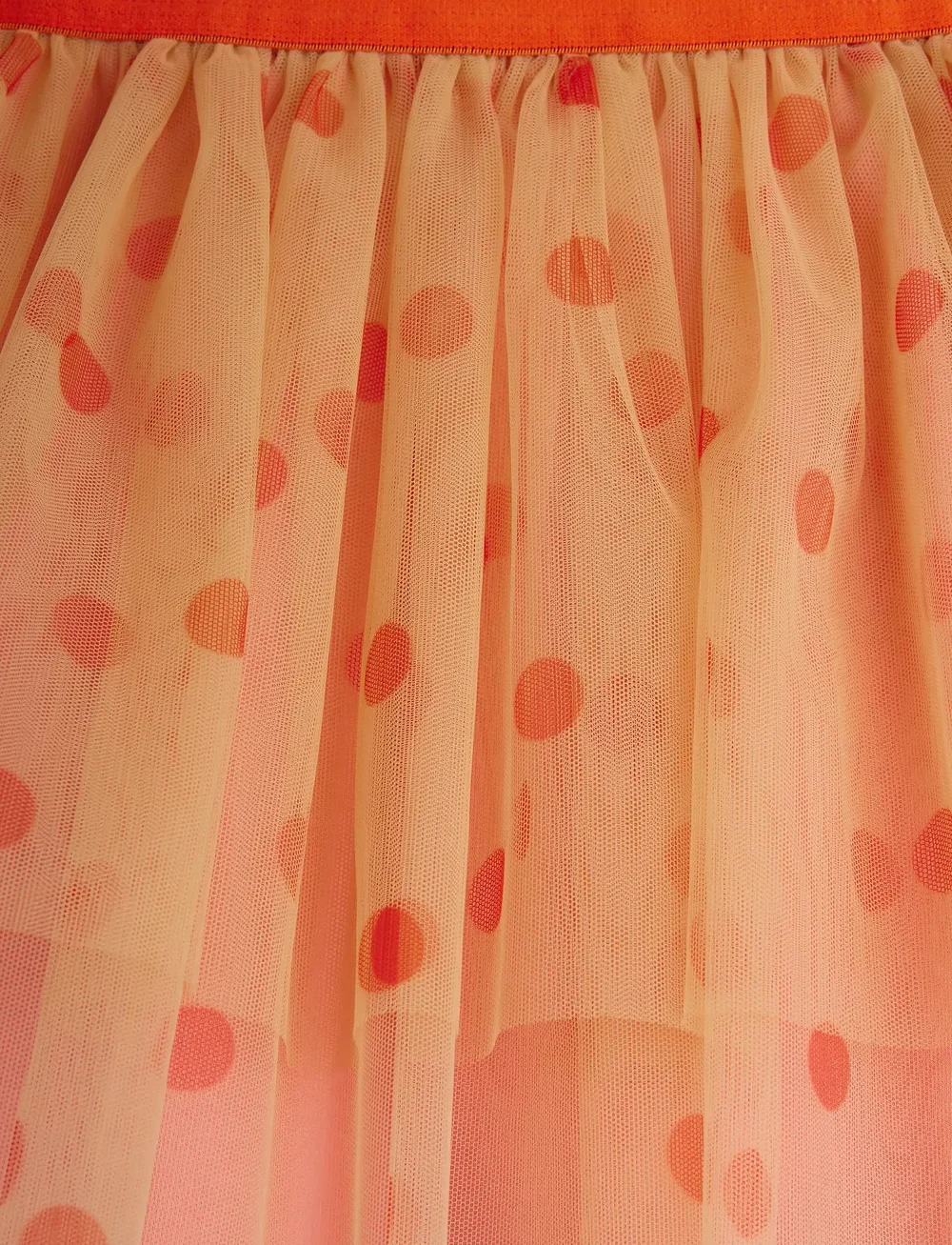 Mini Rodini - Dotted tulle skirt - tylnederdel - pink - 2