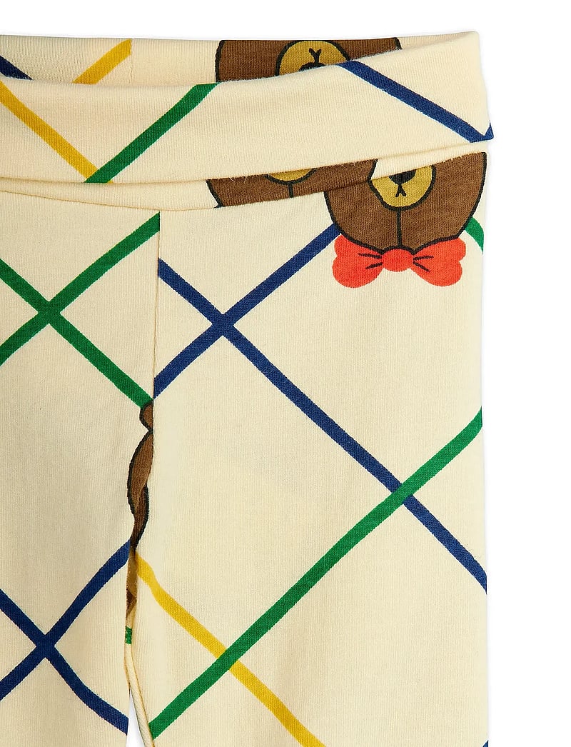 Mini Rodini - Bear check aop nb baby set - sets with body - offwhite - 4