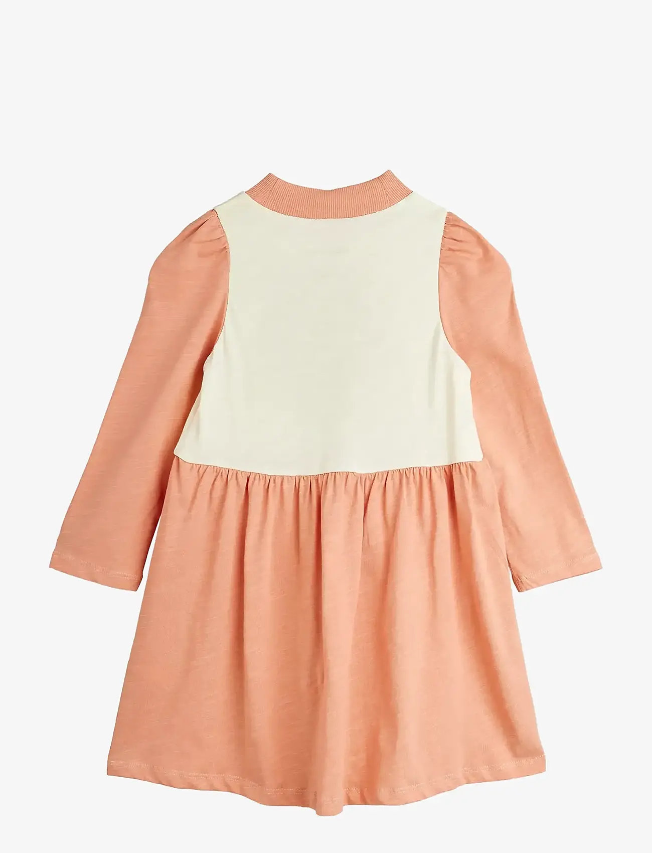 Mini Rodini - Bear sp ls dress - long-sleeved baby dresses - pink - 1