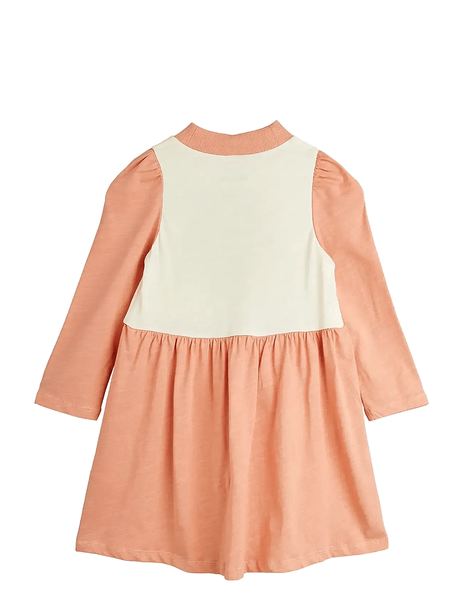 Mini Rodini - Bear sp ls dress - sukienki codzienne z długim rękawem - pink - 1