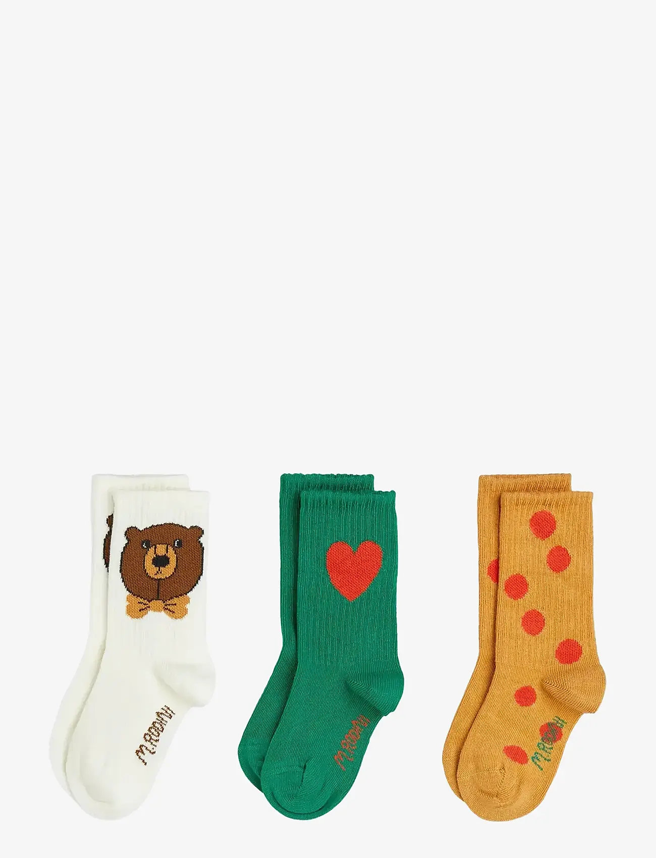 Mini Rodini - Bear 3-pack socks - strümpfe - multi - 0