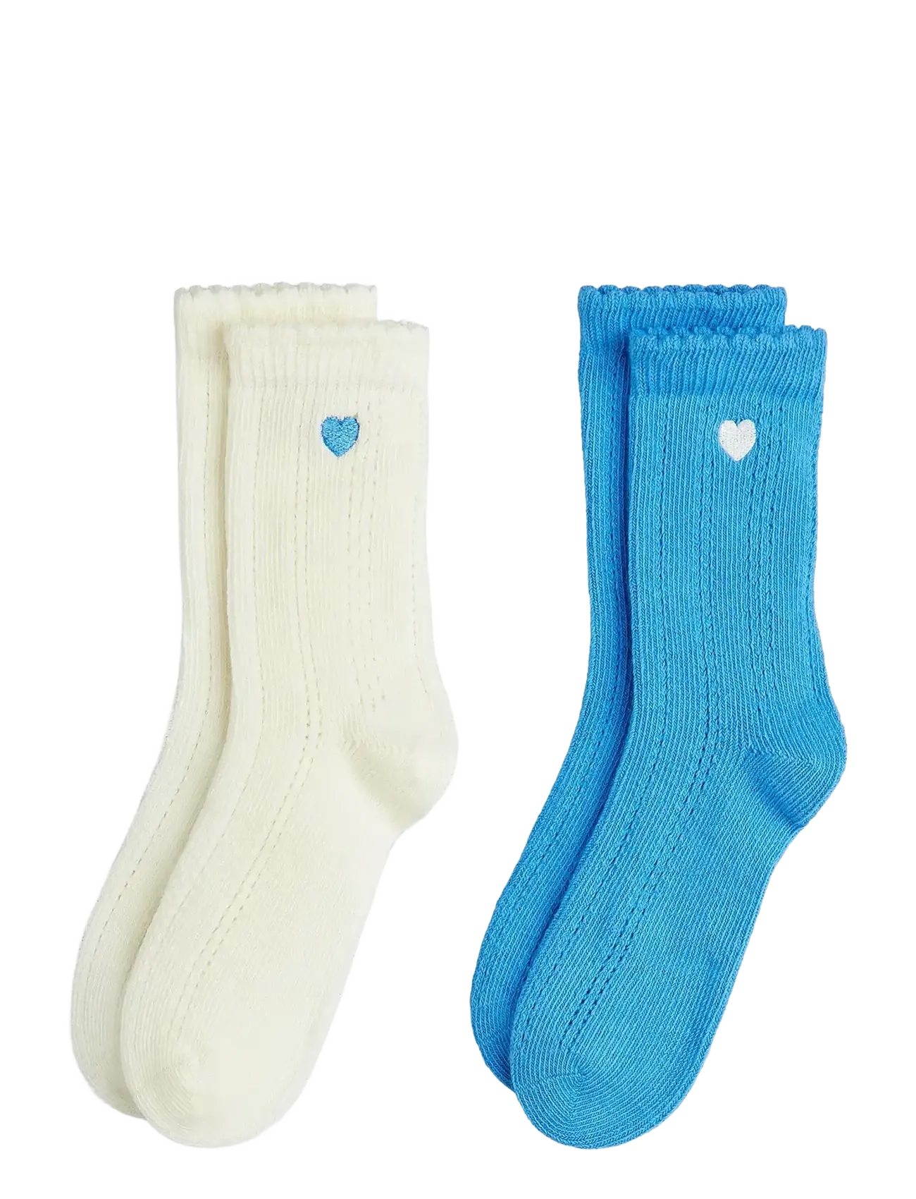 Mini Rodini Pointelle 2-pack socks - Strømper & Strømpebukser - MULTI / multi