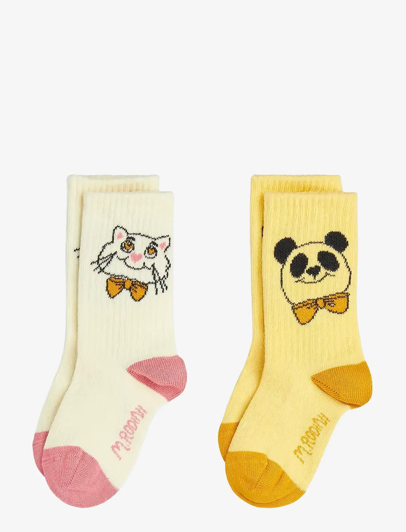 Mini Rodini - Cat & panda 2-pack socks - strümpfe - multi - 0