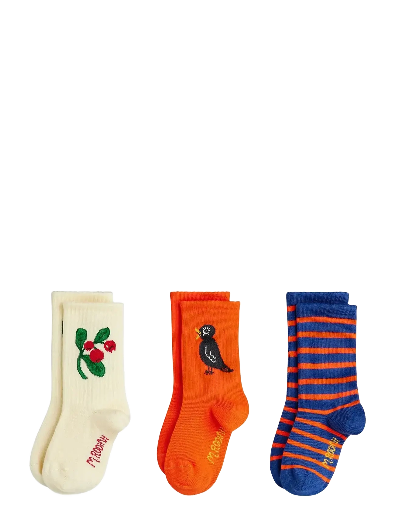 Mini Rodini Lingonberries 3-pack socks - Sokid - MULTI / multi