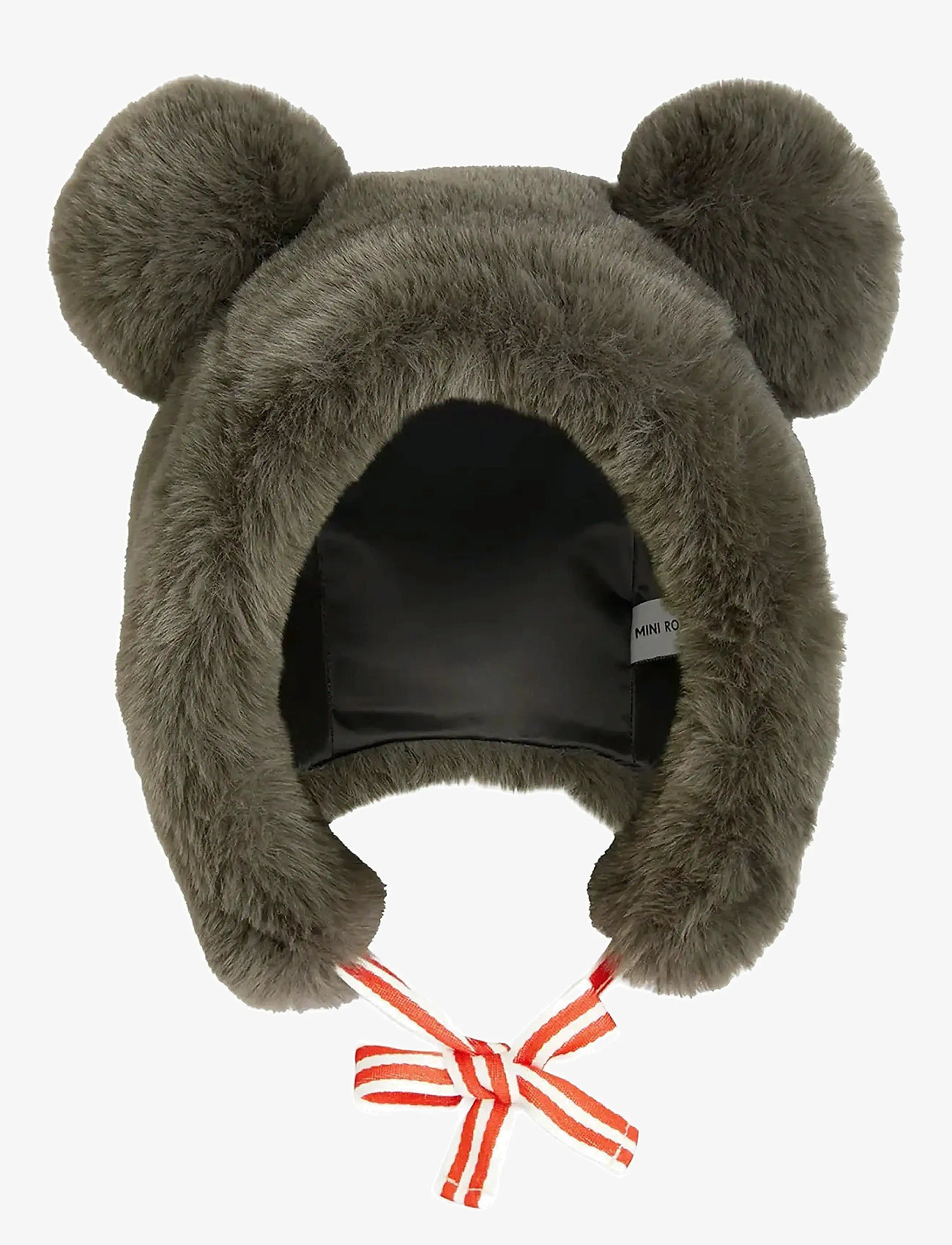 Mini Rodini - Faux fur ear hat - grey - 0