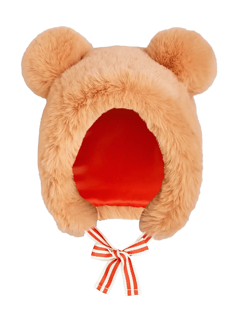 Mini Rodini - Faux fur ear hat - winter hats - pink - 0