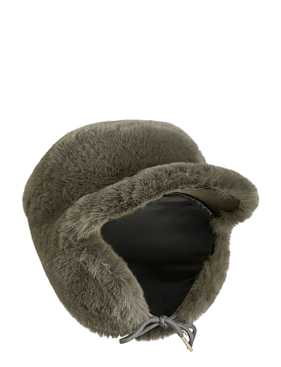 Mini Rodini Faux fur cap - Mützen & Handschuhe - GREY / grey