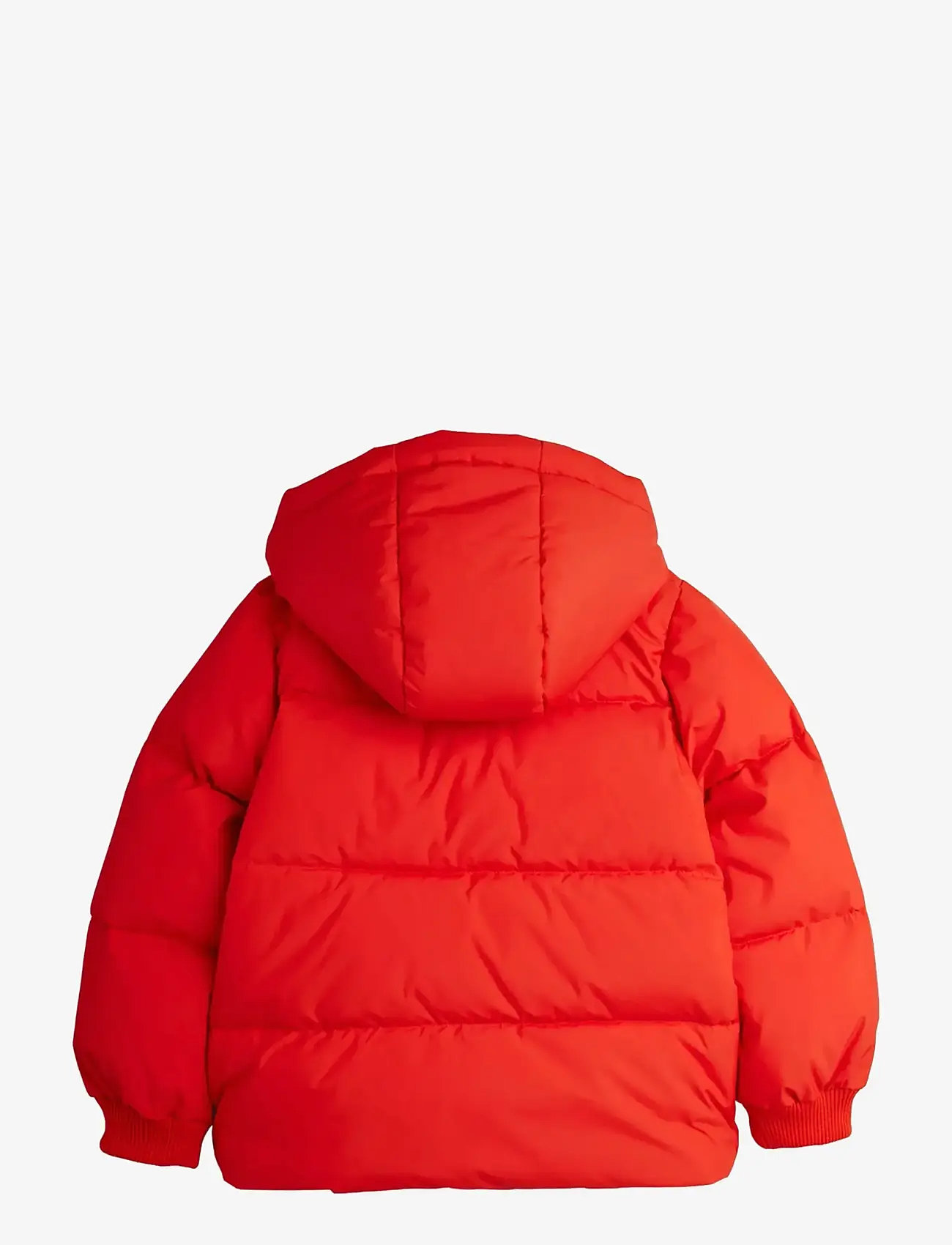 Mini Rodini - E.T emb hooded puffer - talvejope - red - 1