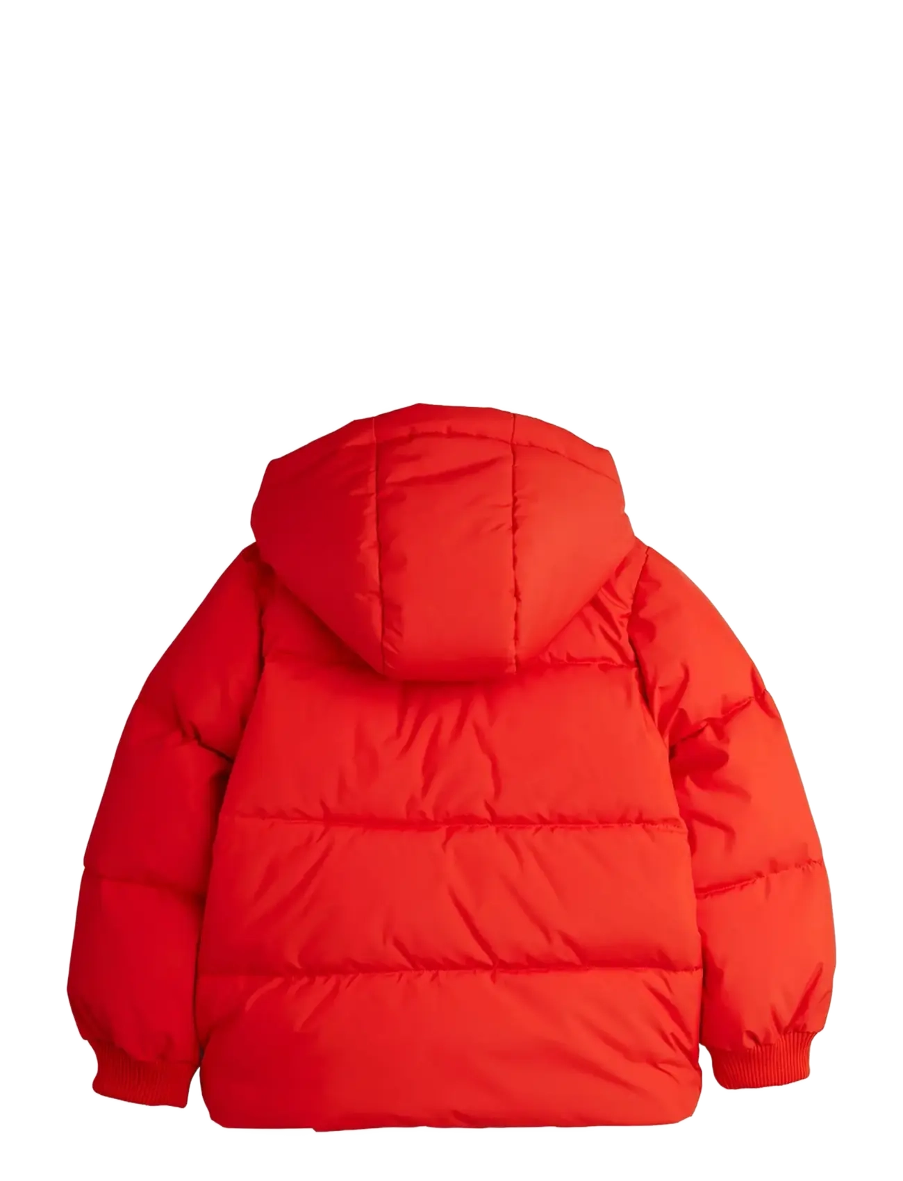 Mini Rodini - E.T emb hooded puffer - vinterjakker - red - 1