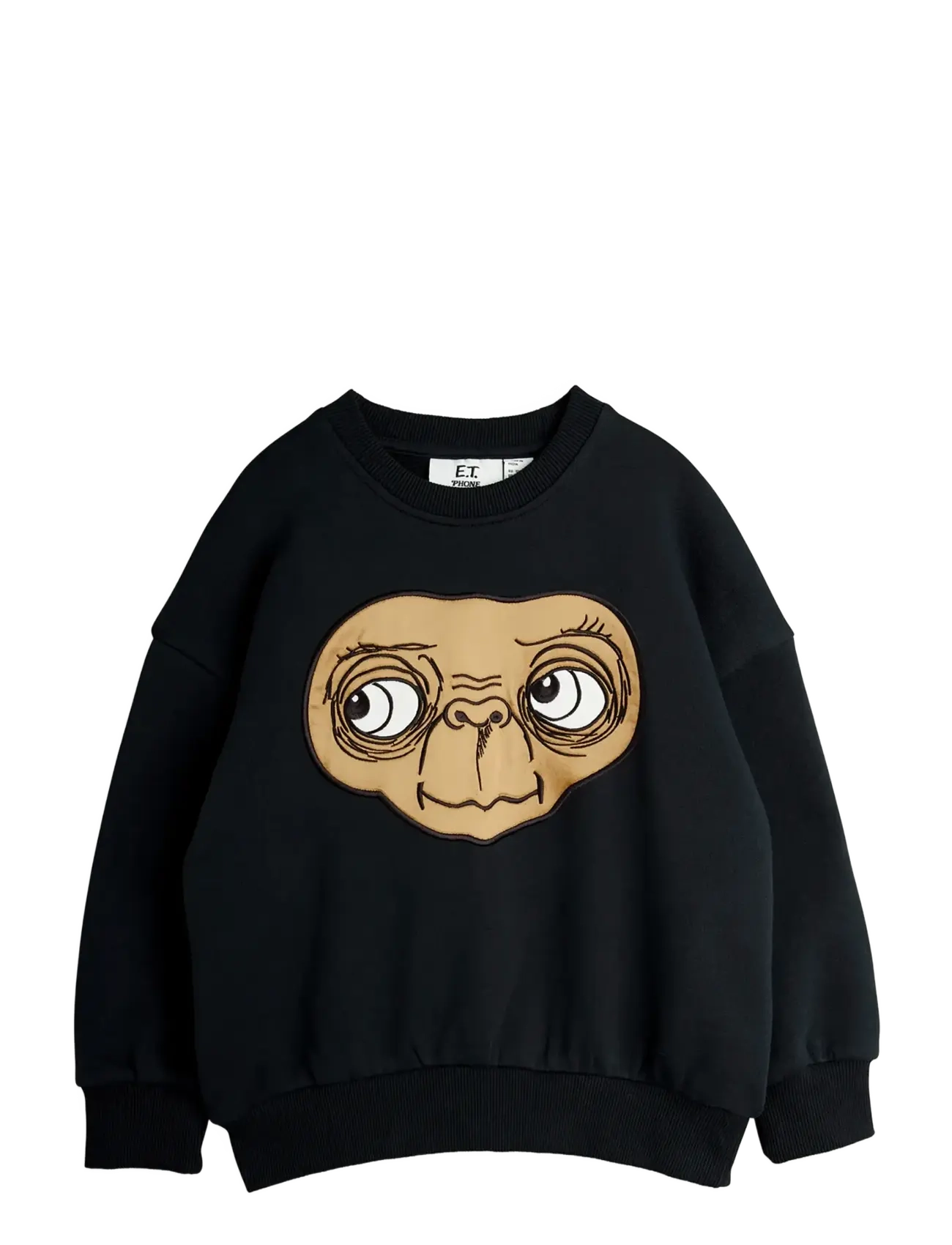 Mini Rodini E.t Application Sweatshirt, 68/74, Sweatshirts & Hoodies, Schwarz - Sweatshirts, Kinder