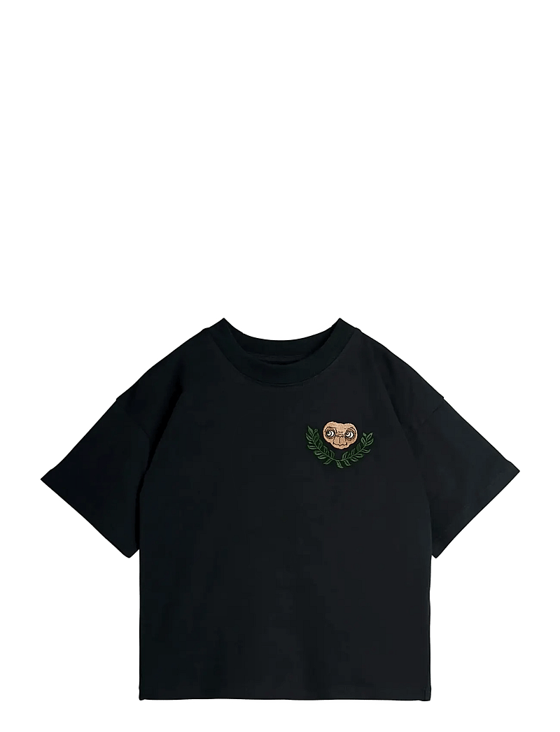 Mini Rodini - E.T emb ss tee - lühikeste varrukatega t-särgid - black - 0