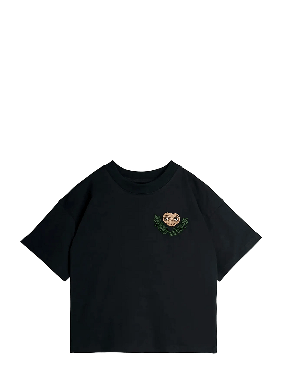 Mini Rodini - E.T emb ss tee - kurzärmelige - black - 0
