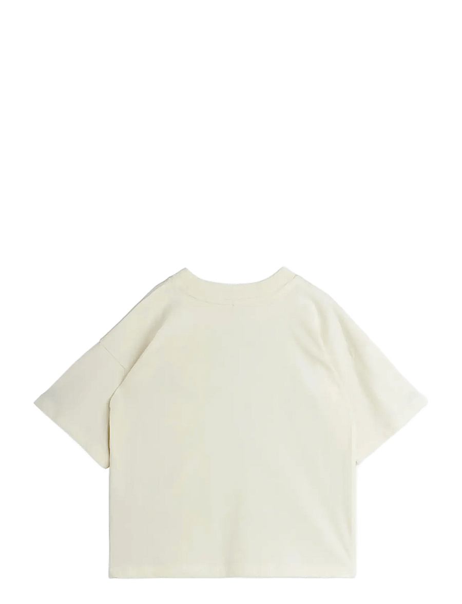 Mini Rodini - E.T emb ss tee - lühikeste varrukatega t-särgid - off-white - 1