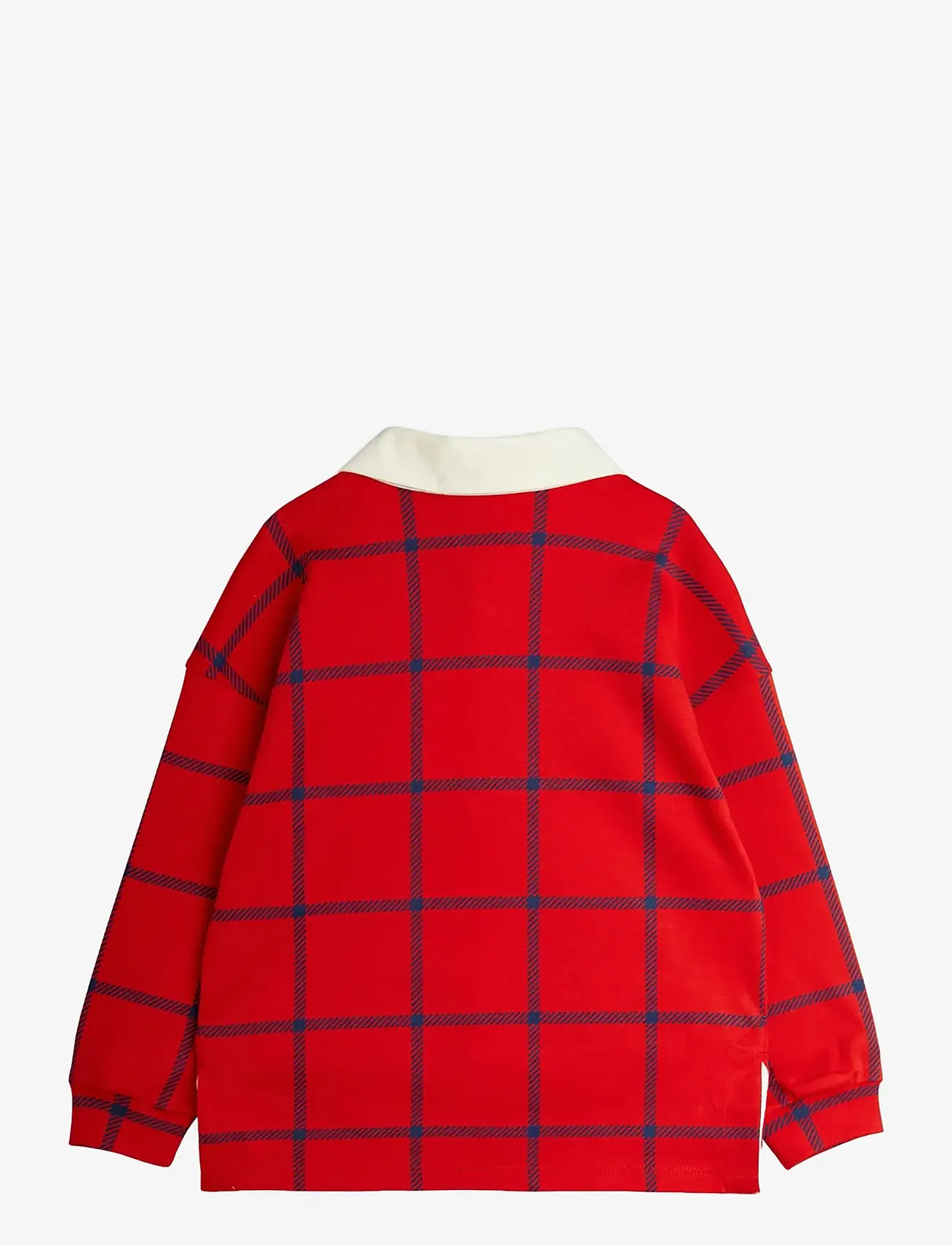 Mini Rodini - E.T patch rugby shirt - long-sleeved polos - red - 1