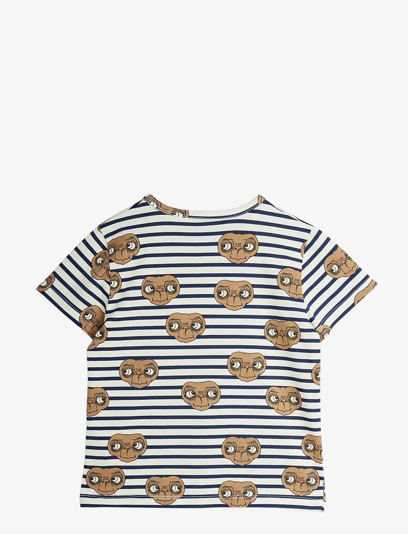 Mini Rodini - E.T stripe aop ss tee - kortärmade t-shirts - multi - 1