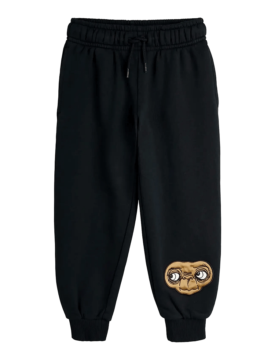 Mini Rodini - E.T application sweatpants - mjukisbyxor - black - 0