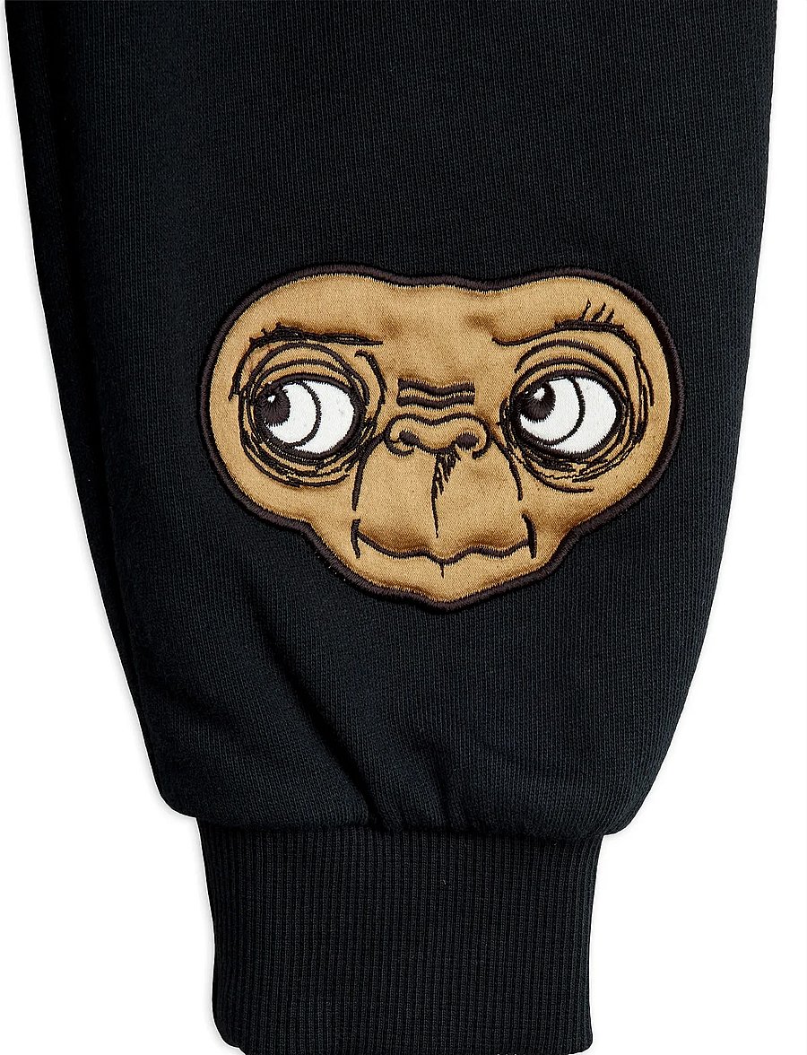 Mini Rodini - E.T application sweatpants - mjukisbyxor - black - 2